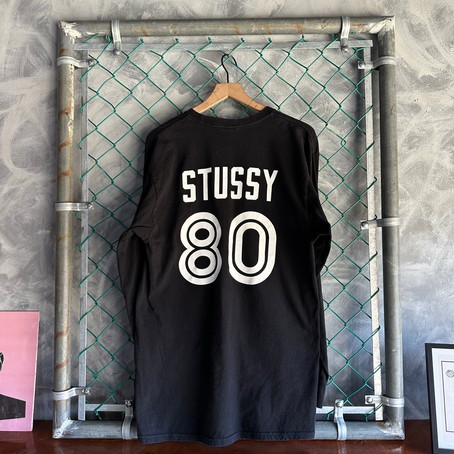 Camisa Stussy De Hombre Talla L Color Negro Manga Larga