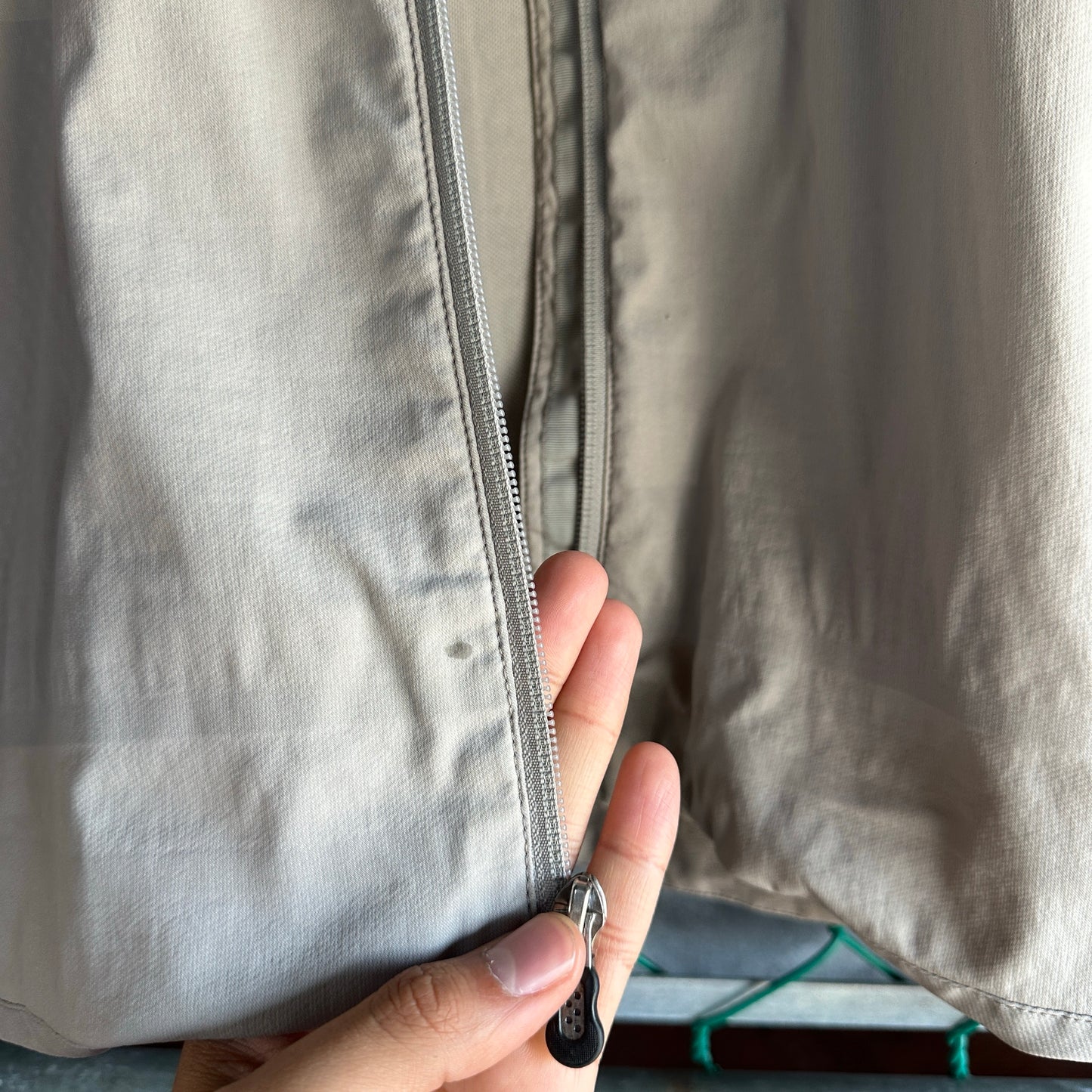 Chamarra Patagonia De Hombre Talla XL Color Cafe Beige Táctica Ligera Rompevientos