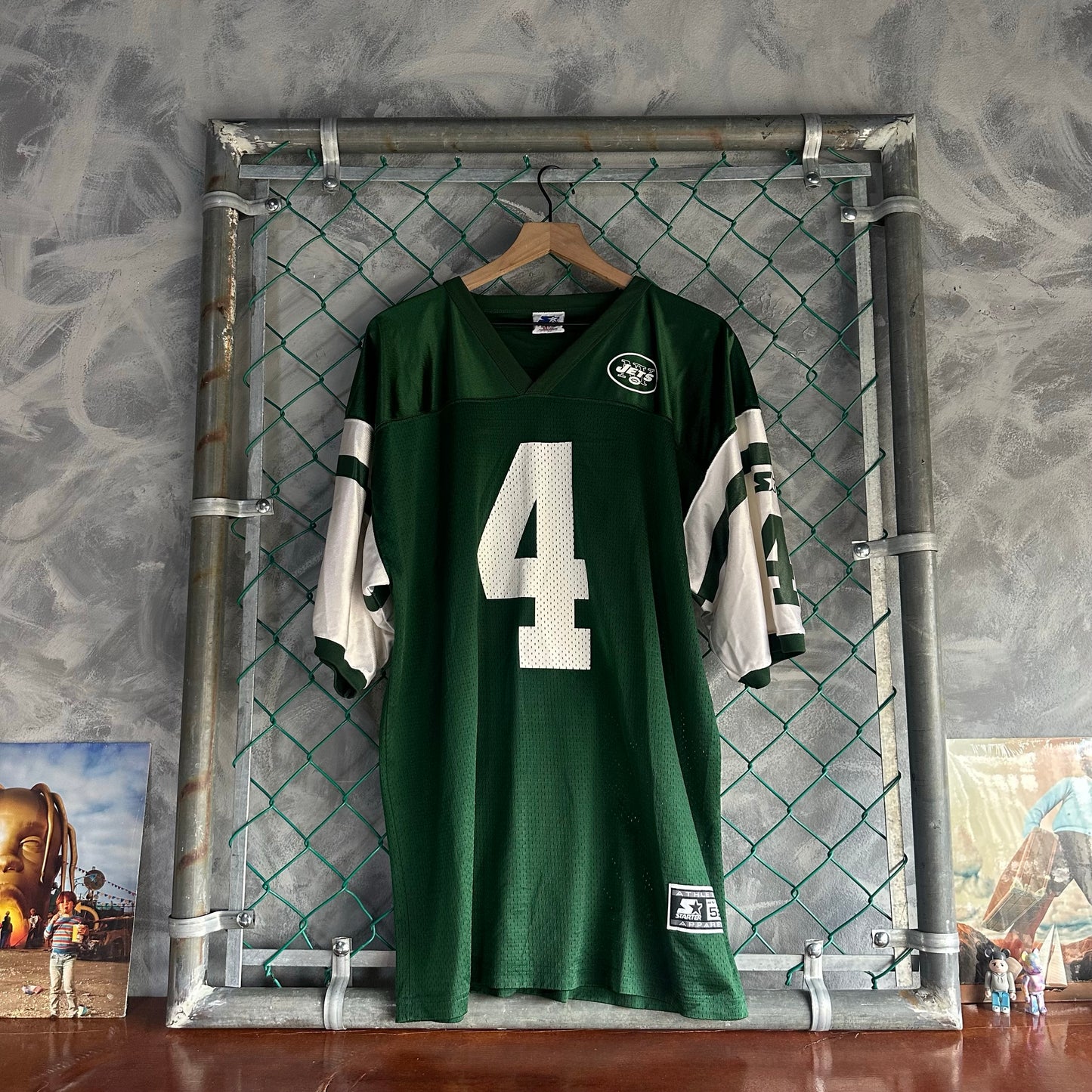 Jersey Vintage New York Jets De Hombre Talla Xl Color Verde Foley #4 NFL Futbol Americano