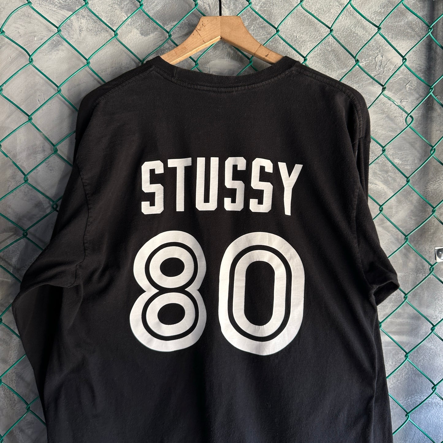 Camisa Stussy De Hombre Talla L Color Negro Manga Larga
