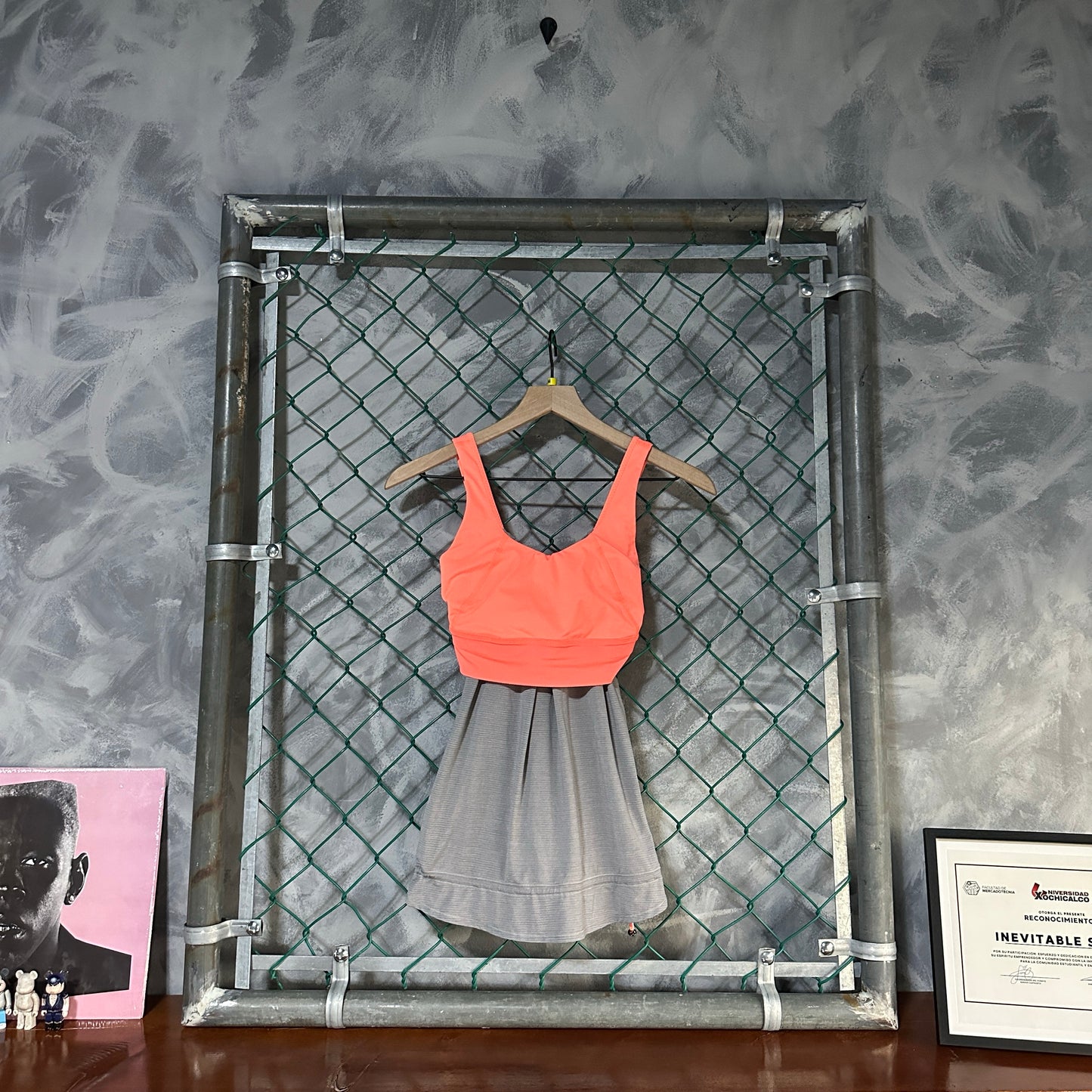 Top O Blusa Lululemon De Mujer Talla 4 Color Salmon Gris Gimnasio Pilates Yoga
