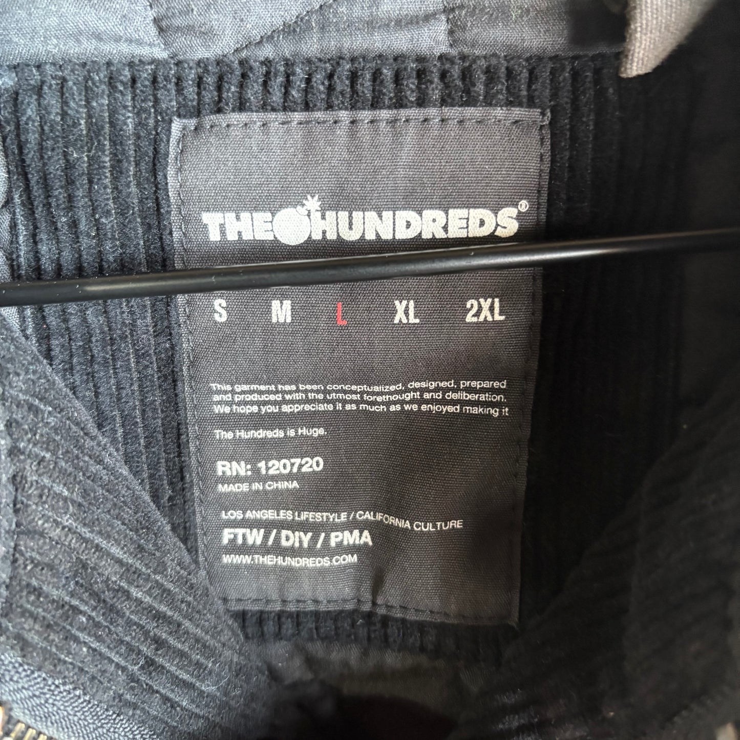 Chamarra The Houndreds Hombre Talla L Negra de Pana