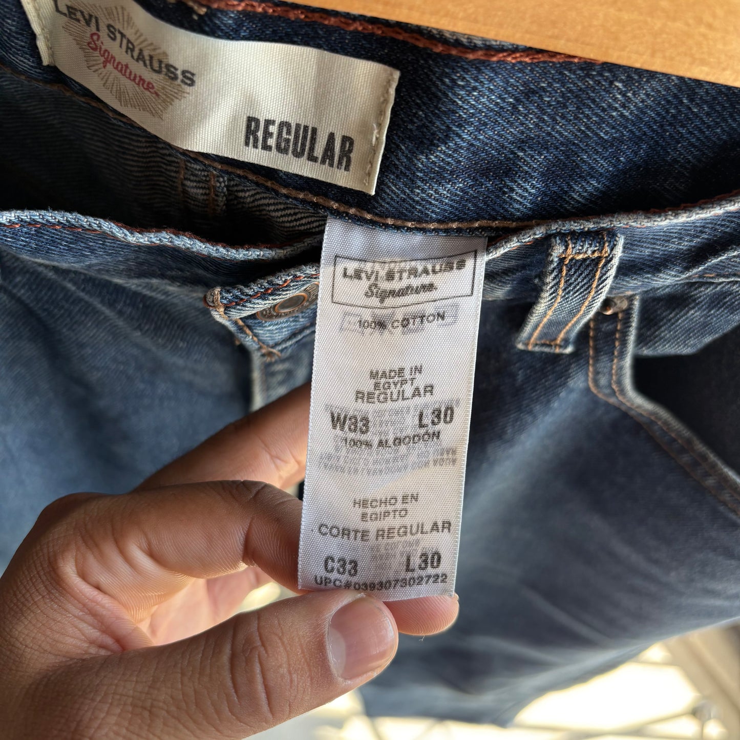 Pantalón Levi’s Strauss Para Hombre Talla 33x30 Azul de Mezclilla Corte Regular