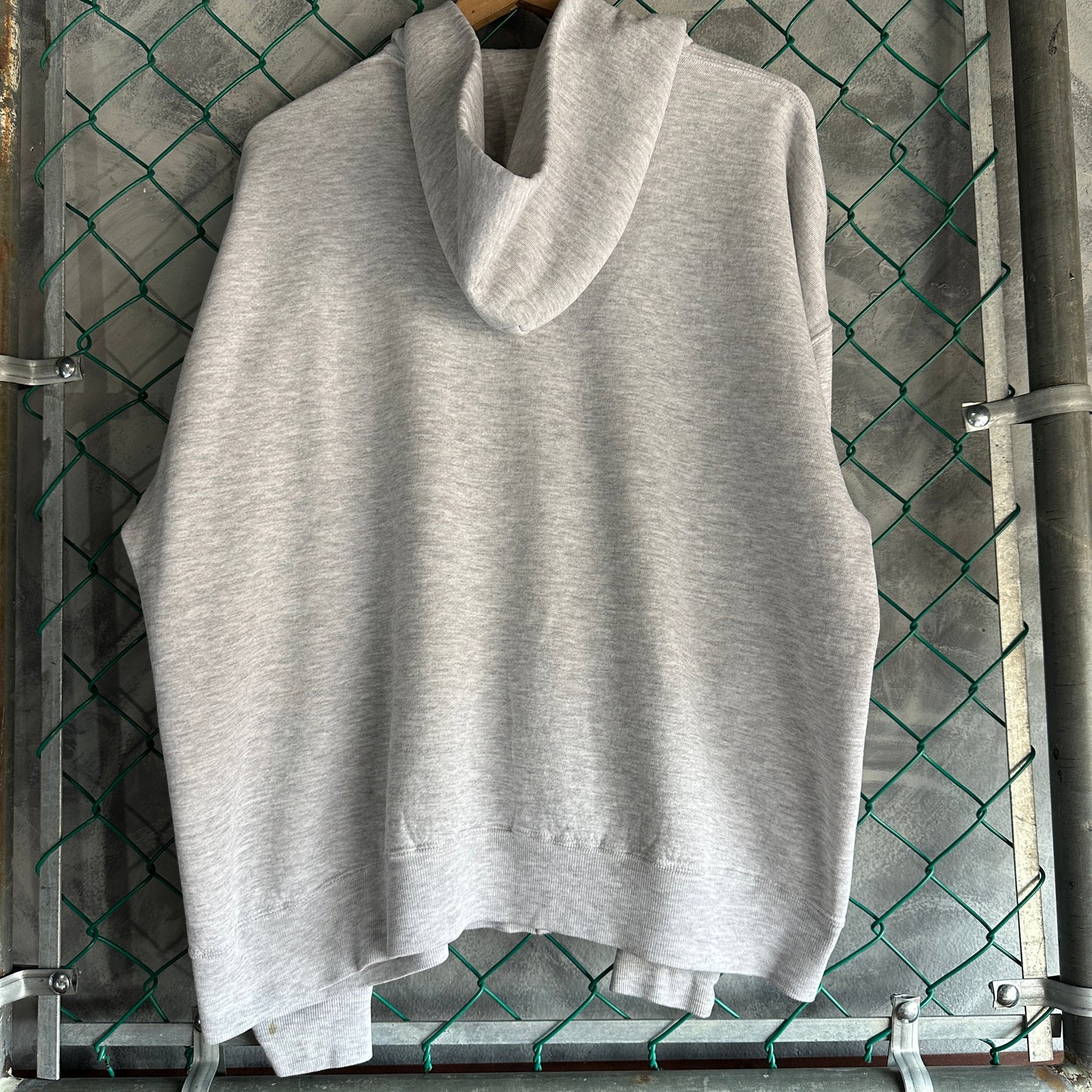 Suéter de zíper vintage RUSSELL De Hombre Talla 2XL queda a XL color Gris 90s Zip Up