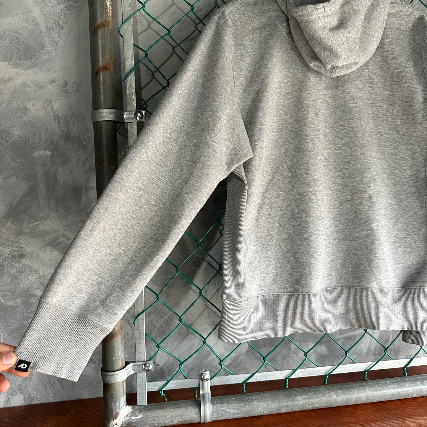Hoodie Nike De Hombre Talla M Color Gris Mid Swosh Deportivo Gimnasio