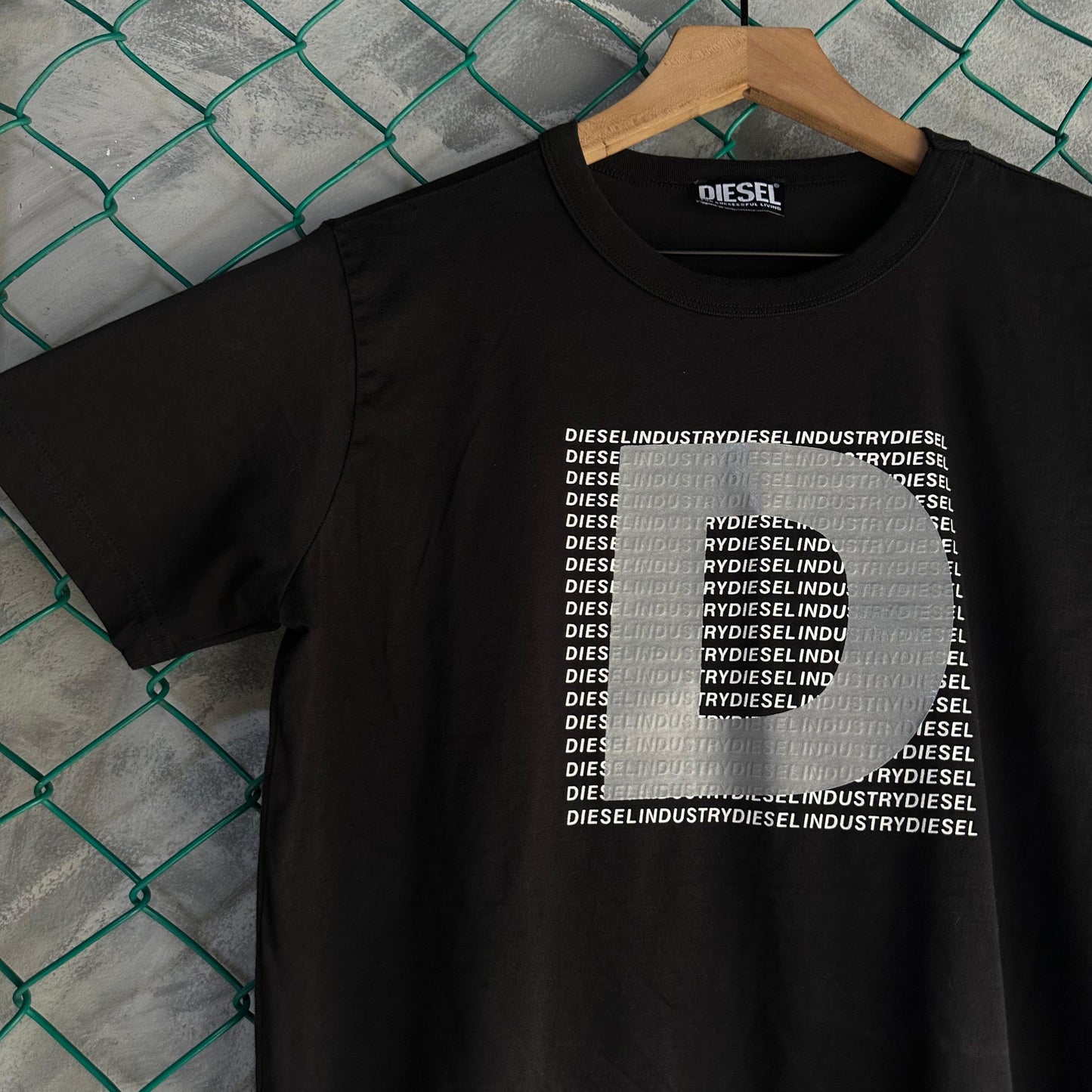 Camisa Diesel De Hombre Talla S Color Negro Original Manga Corta Lujo