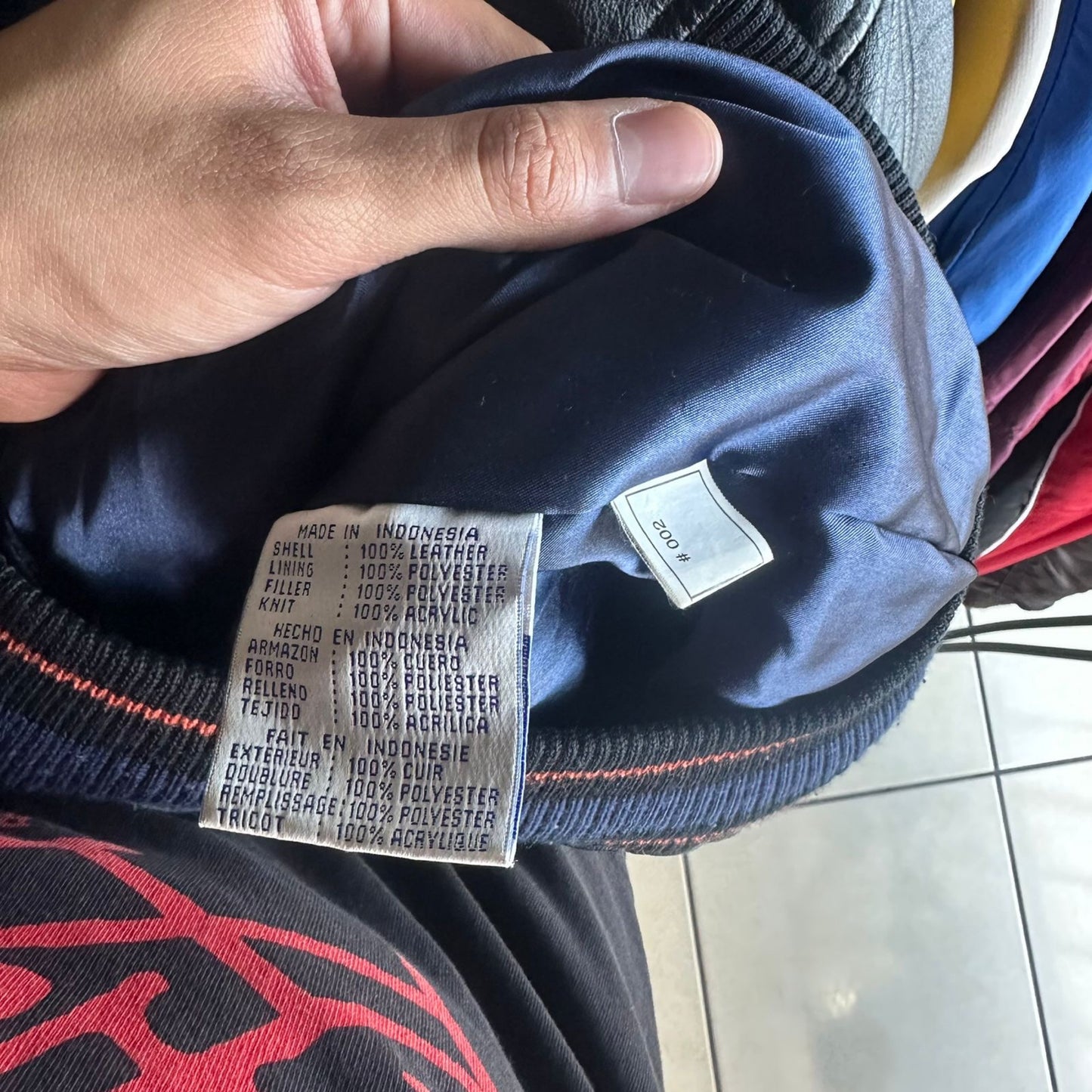 Chamarra De Cuero Vintage Denver Broncos de la NFL De Hombre Talla S Color Negro Naranja Piel