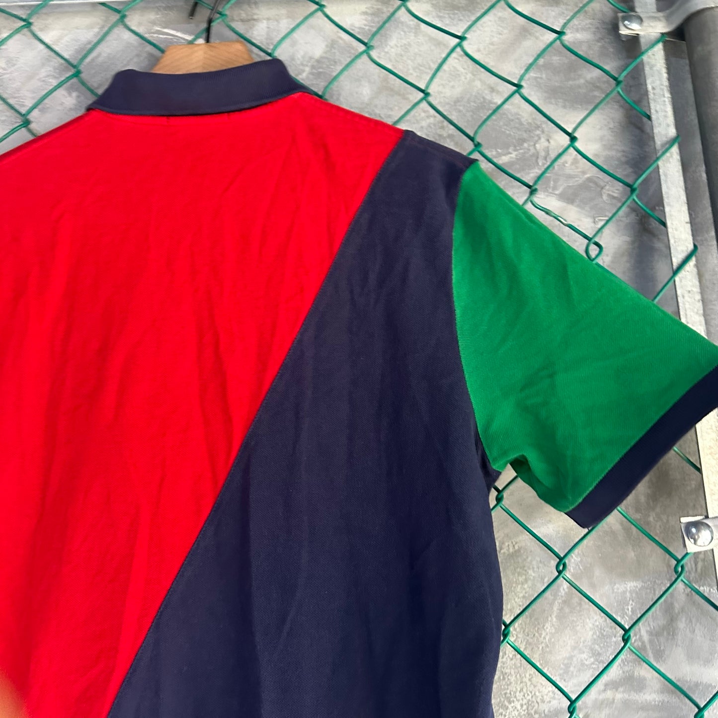 Camisa Polo Ralph Lauren De Hombre Talla M Color Rojo Azul Marino Lo Life Color Block