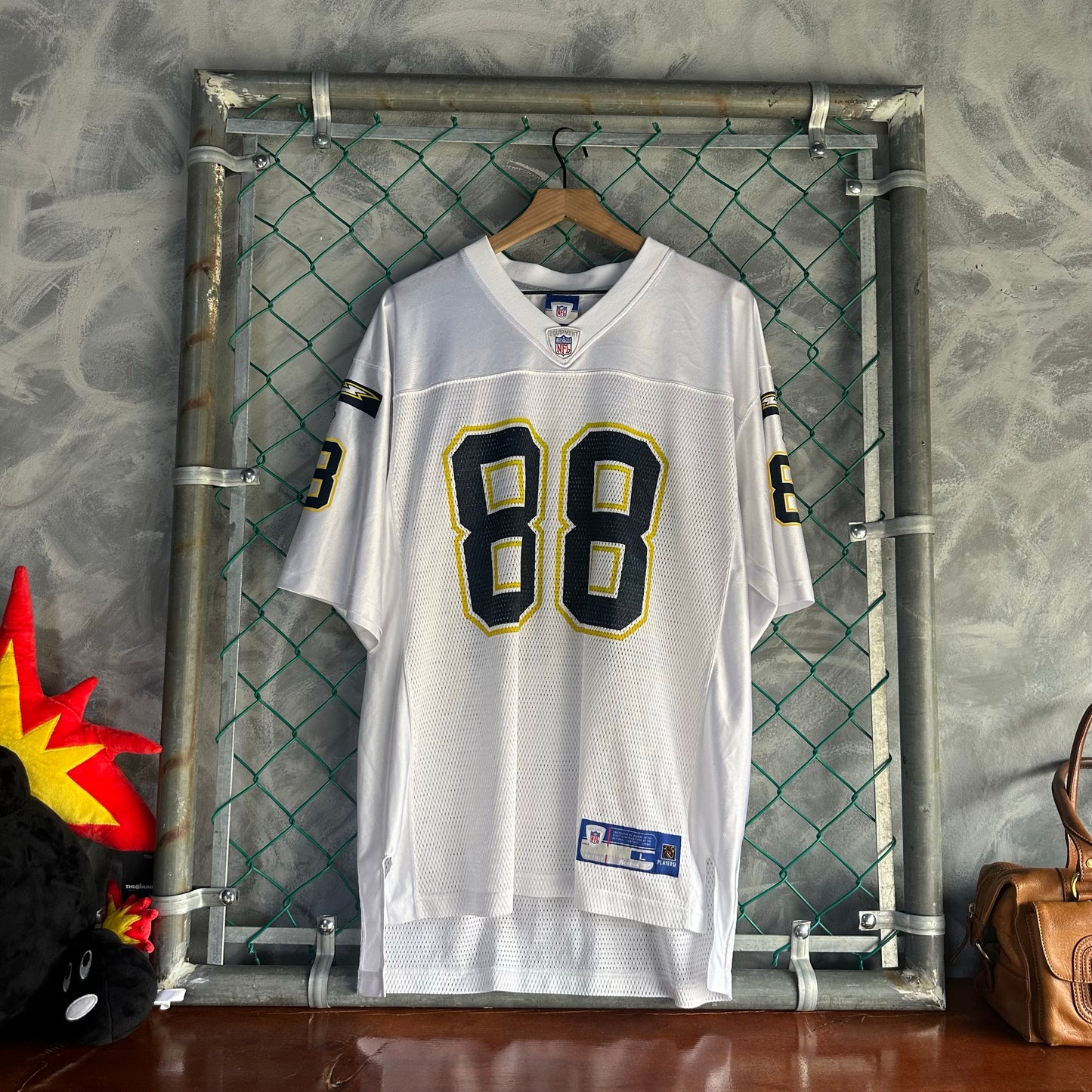 Jersey Vintage De San Diego Chargers De Hombre Talla L Color Blanco De la Marca Reebok Parker 88