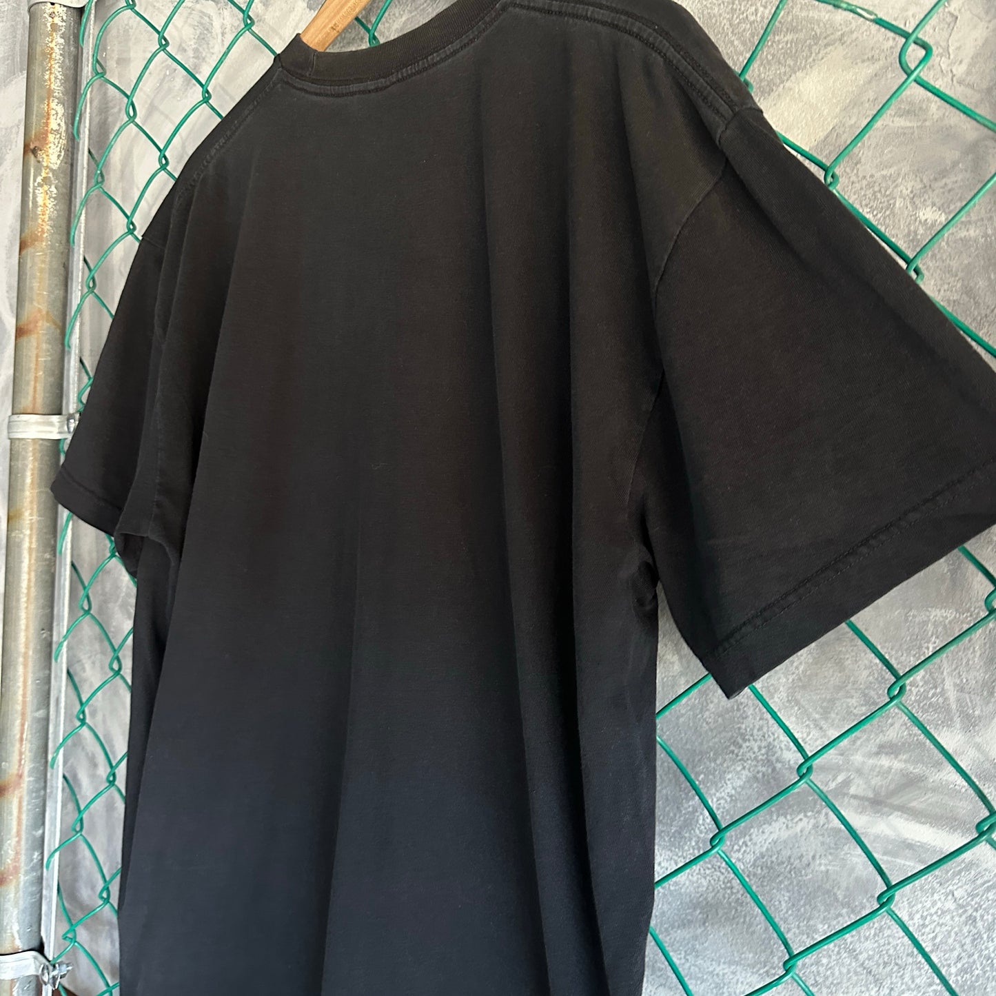 Camisa Fox De Hombre Talla XL Color Negro Desvanecido Y2K Biker Manga Corta