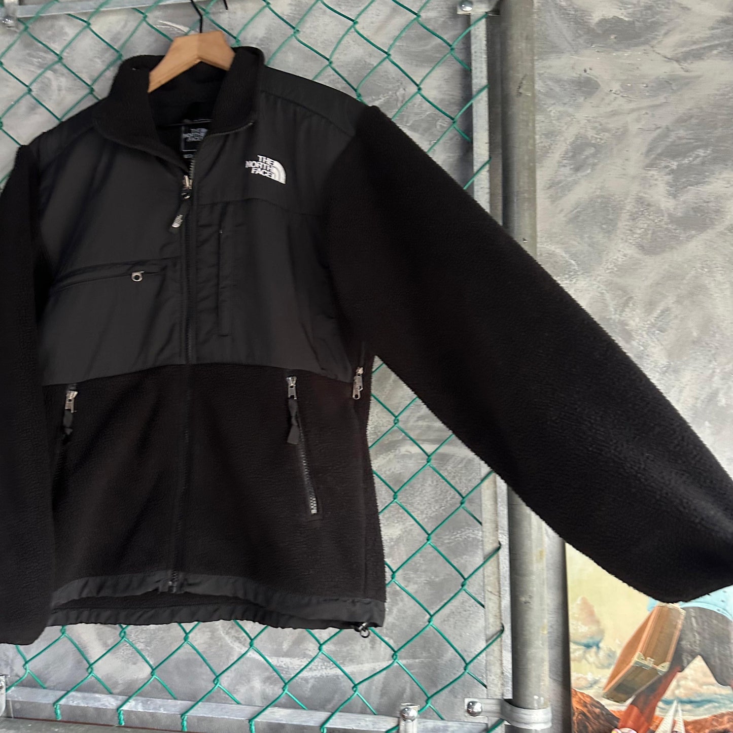 Chamarra North Face De Hombre Talla S Color Negro PolarTec Sin detalles con ziper y sin gorro TNF