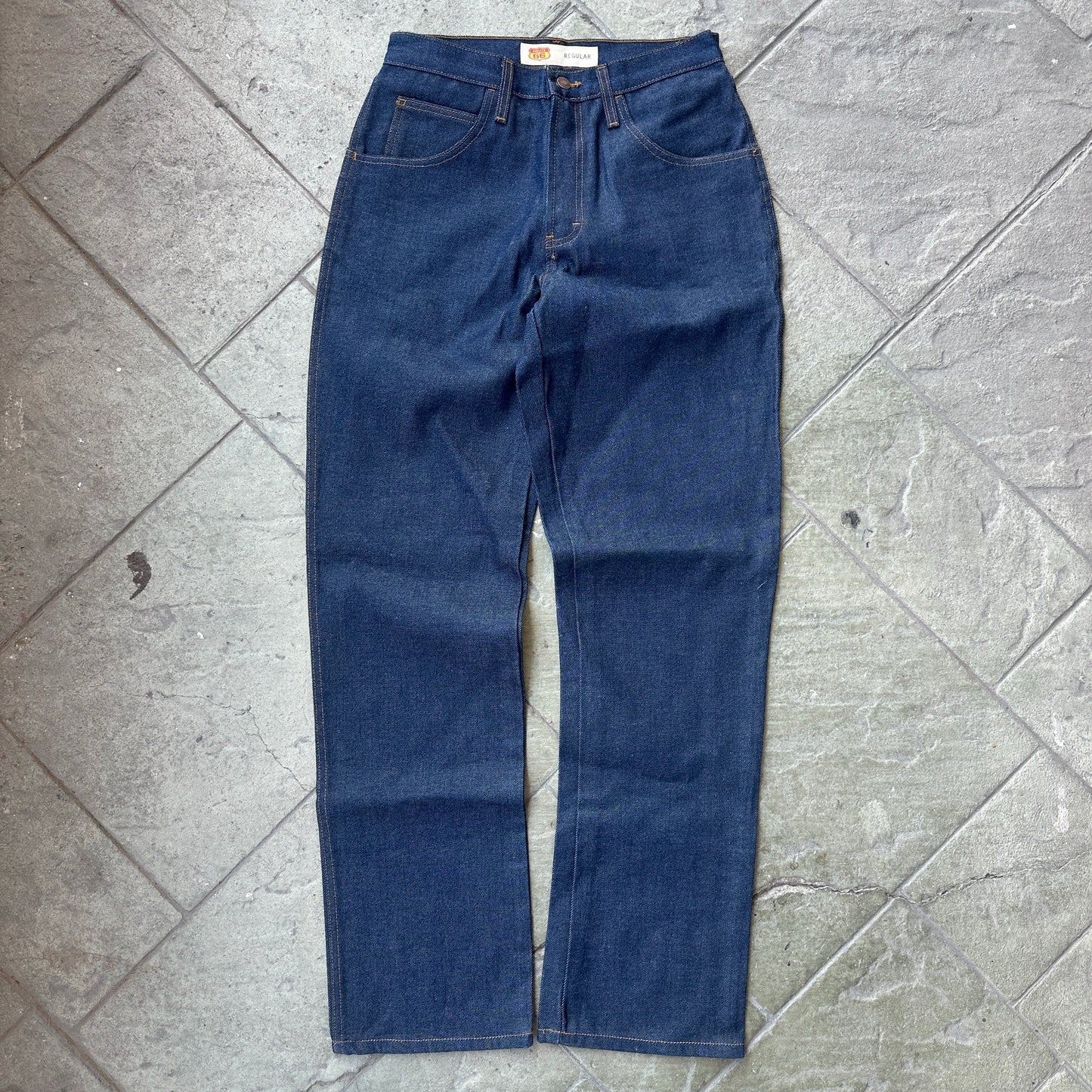 Pantalon Route 66 De Hombre Talla 30x32 Color Azul Indigo Baggy Relajado