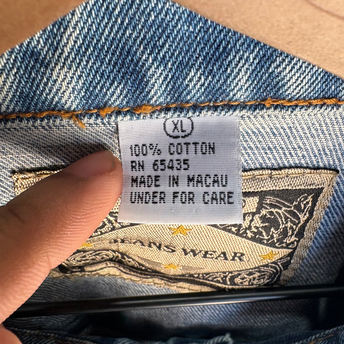 Chaqueta De Mezclilla Haleman Para Hombre Talla XL Color Azul Jeanswear