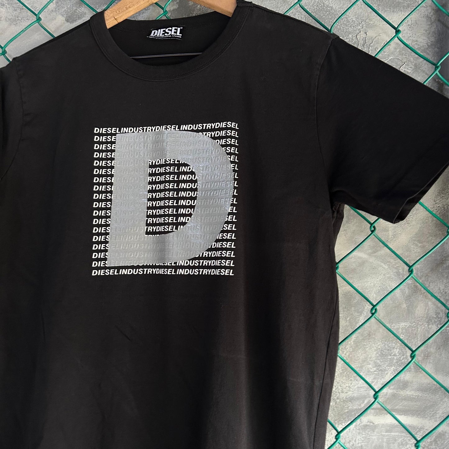 Camisa Diesel De Hombre Talla S Color Negro Original Manga Corta Lujo