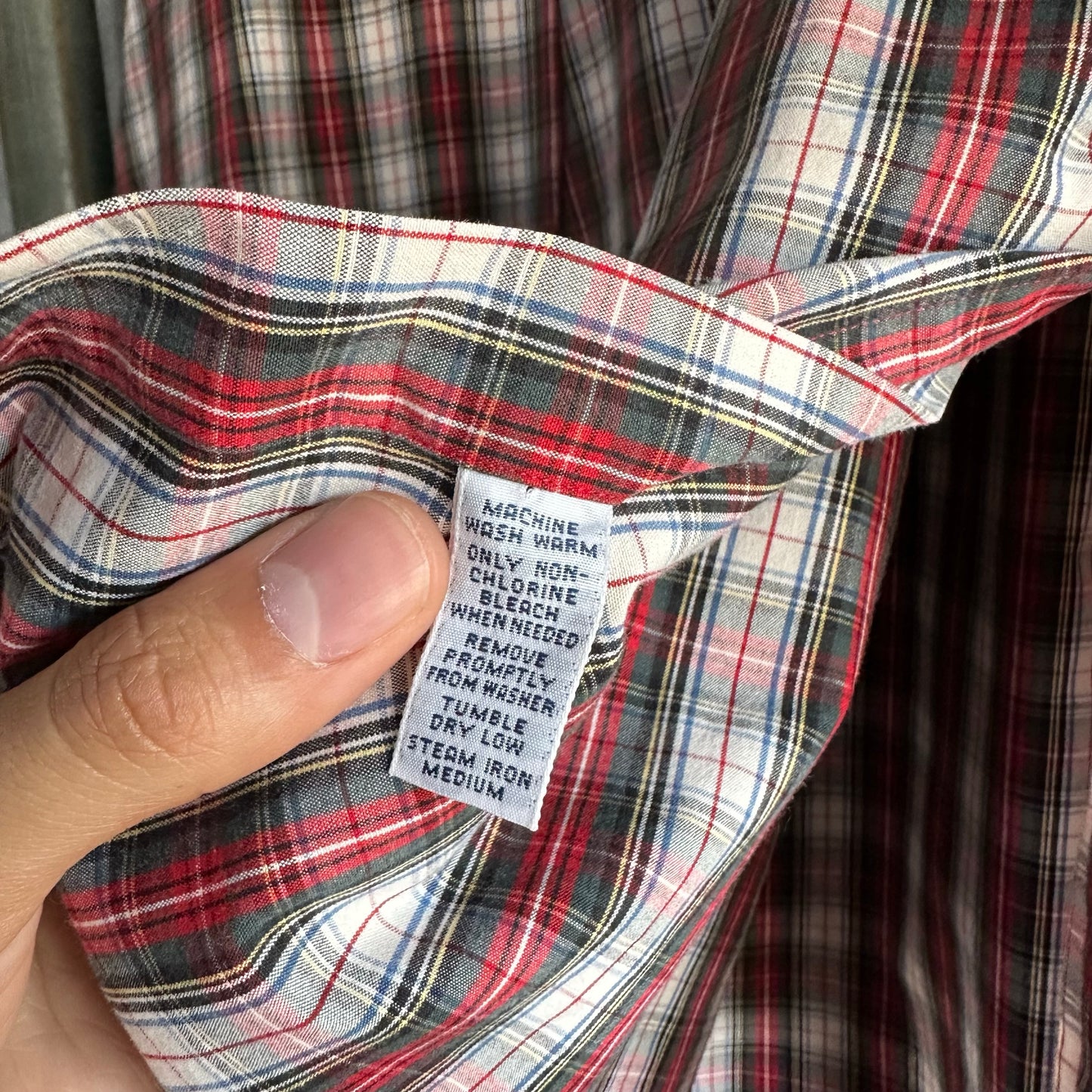 Camisa De Botones Polo Ralph Lauren De Hombre Talla XL Color Rojo Blanco De Cuadros De Vestir