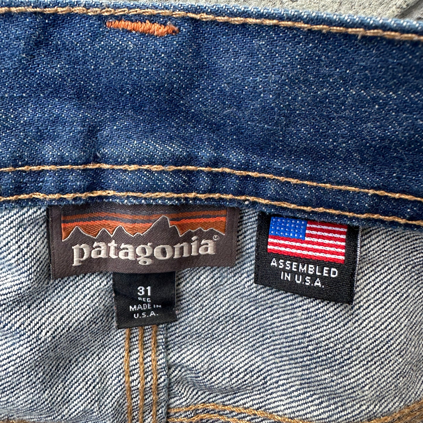 Pantalon Patagonia De Hombre Talla 31 Queda (32x32) Color Azul Doble Rodilla Carpintero Vintage