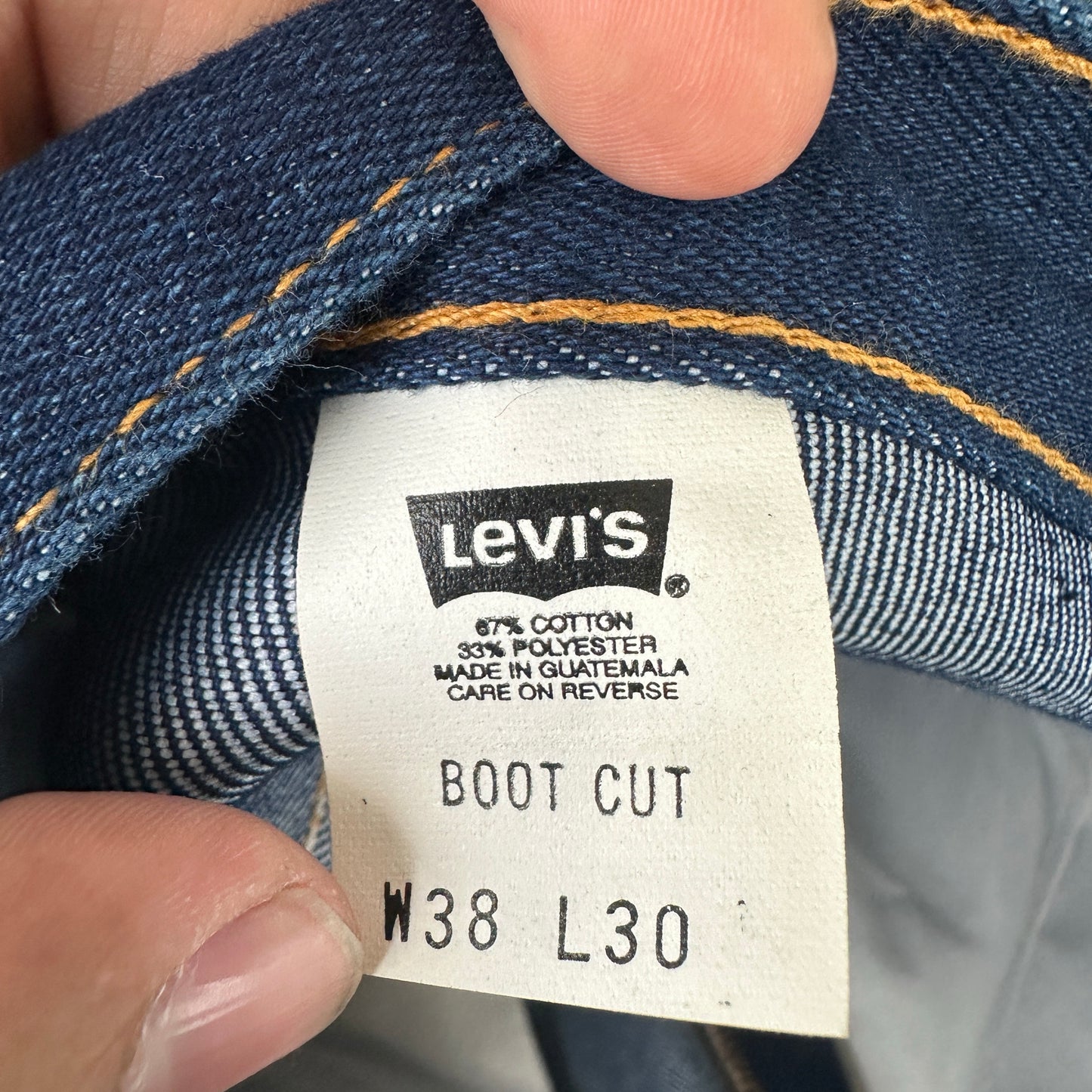 Pantalon Levis De Hombre Talla 38x30 Color Azul Corte Acampanado 517 Vintage BootCut