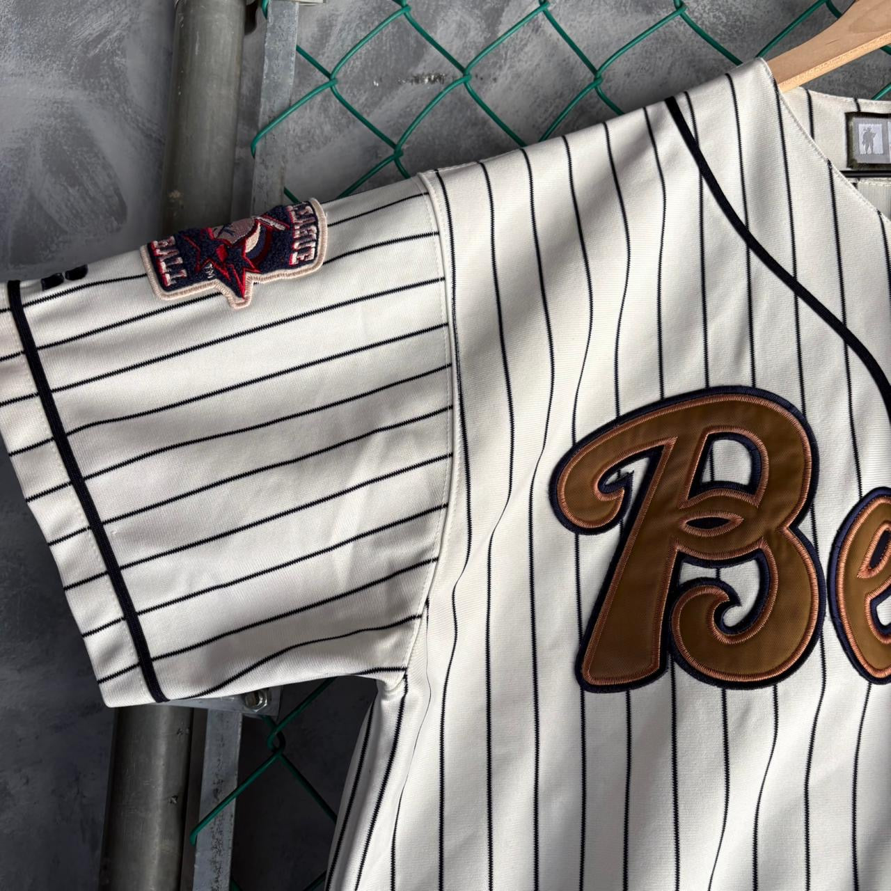 Jersey De Doosan Bears Larsen #18 Larsen Russell De Hombre Talla 52 Color Blanco De Rayas Beisbol Ligas Menores