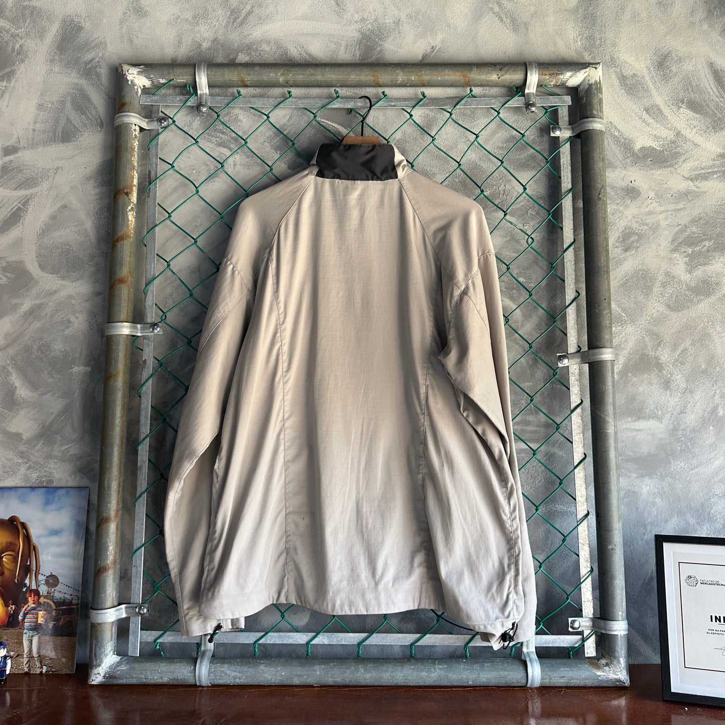 Chamarra Patagonia De Hombre Talla XL Color Cafe Beige Táctica Ligera Rompevientos