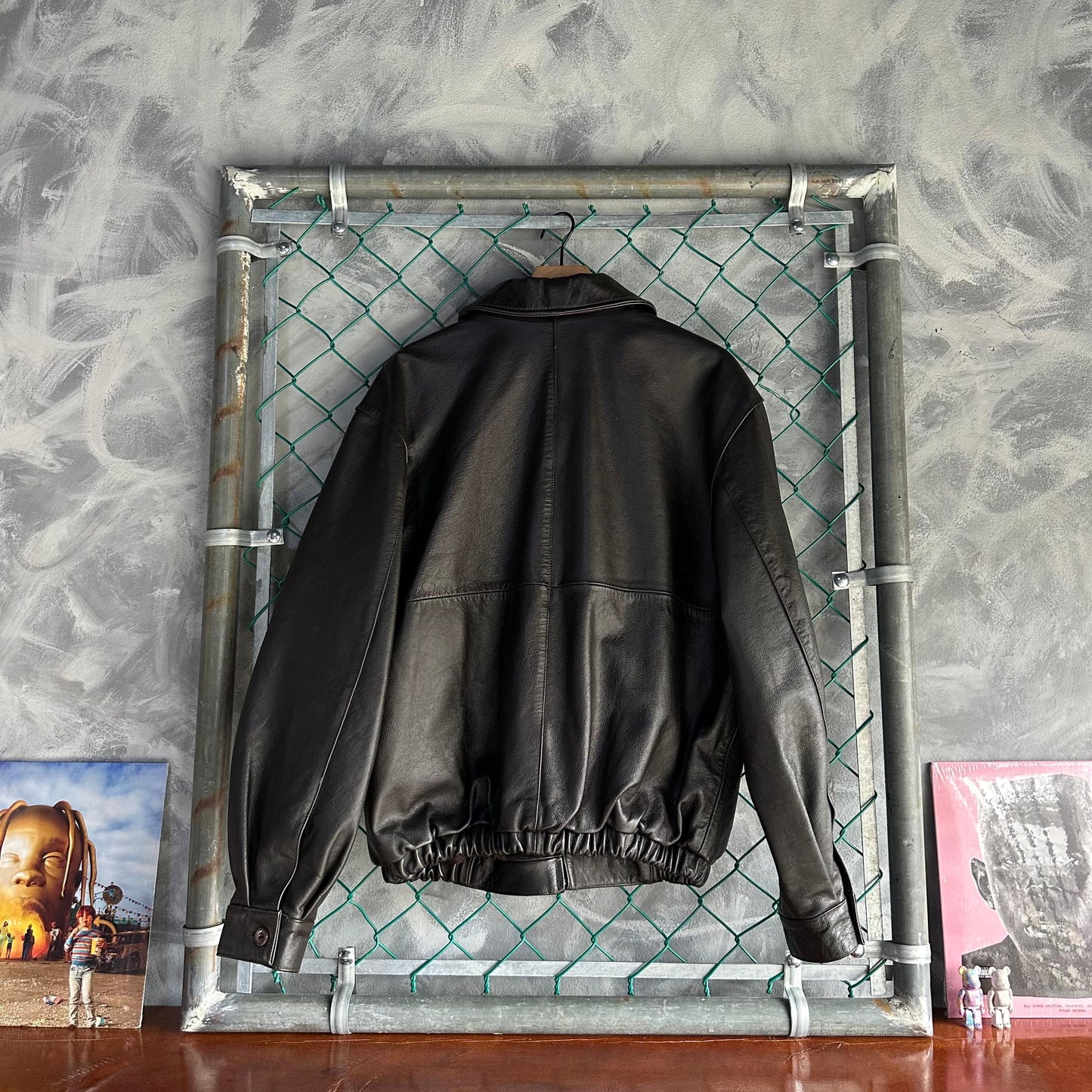 Chamarra De Piel Harley Davidson De Hombre Color Negro Talla 46 Xl Cuero Piel Geniuna Motociclista
