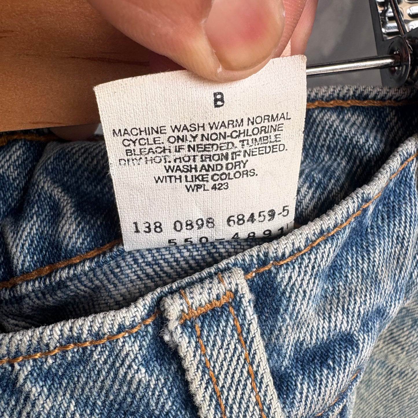 Pantalón Levi’s Para Hombre Talla 36x30 Mezclilla Color Azul Deslavado 550 Relaxed Fit