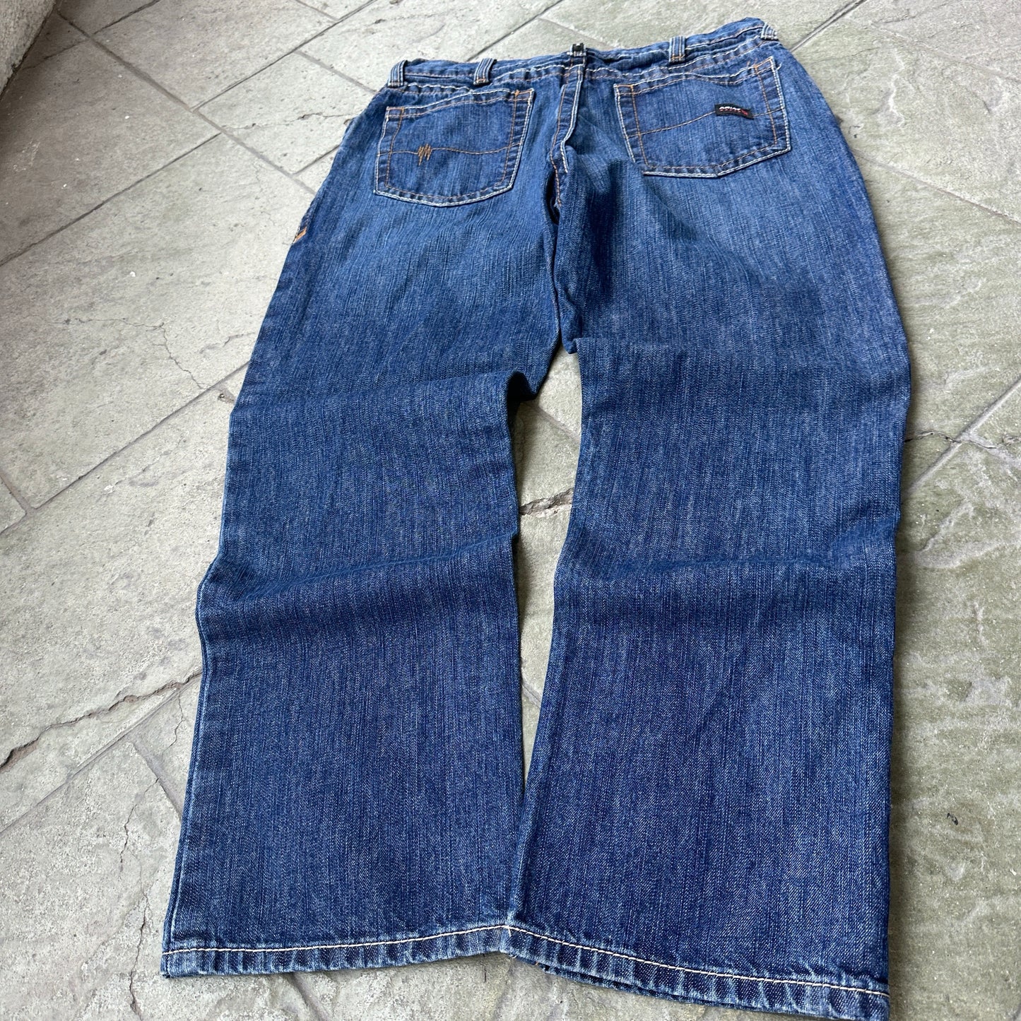 Pantalon Ariat De Hombre Talla 34x30 Color Azul Corte Recto Resistente Al Fuego Vaquero