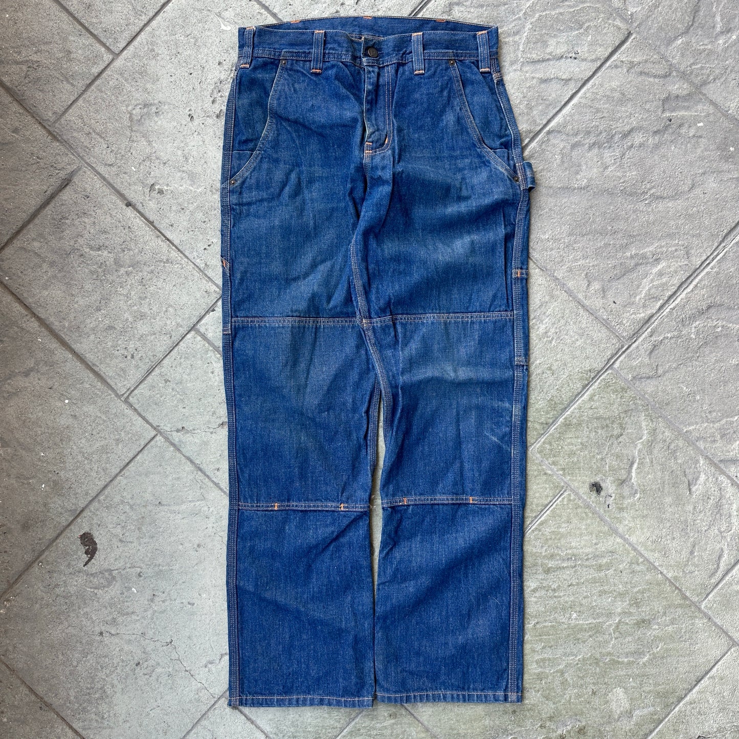Pantalon Patagonia De Hombre Talla 31 Queda (32x32) Color Azul Doble Rodilla Carpintero Vintage