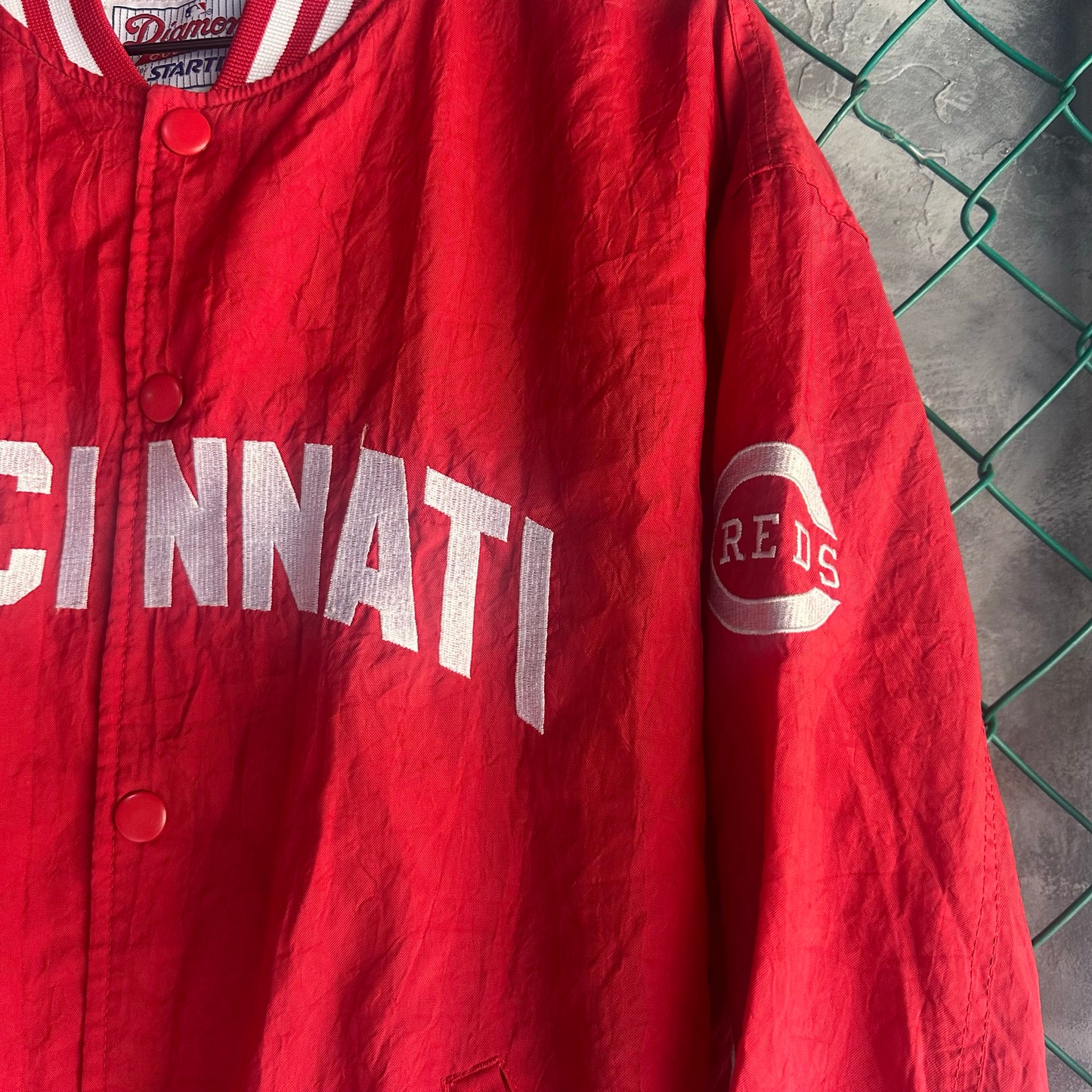 Chamarra De Cincinnati Reds Starter De Hombre Talla M Color Rojo Vintage