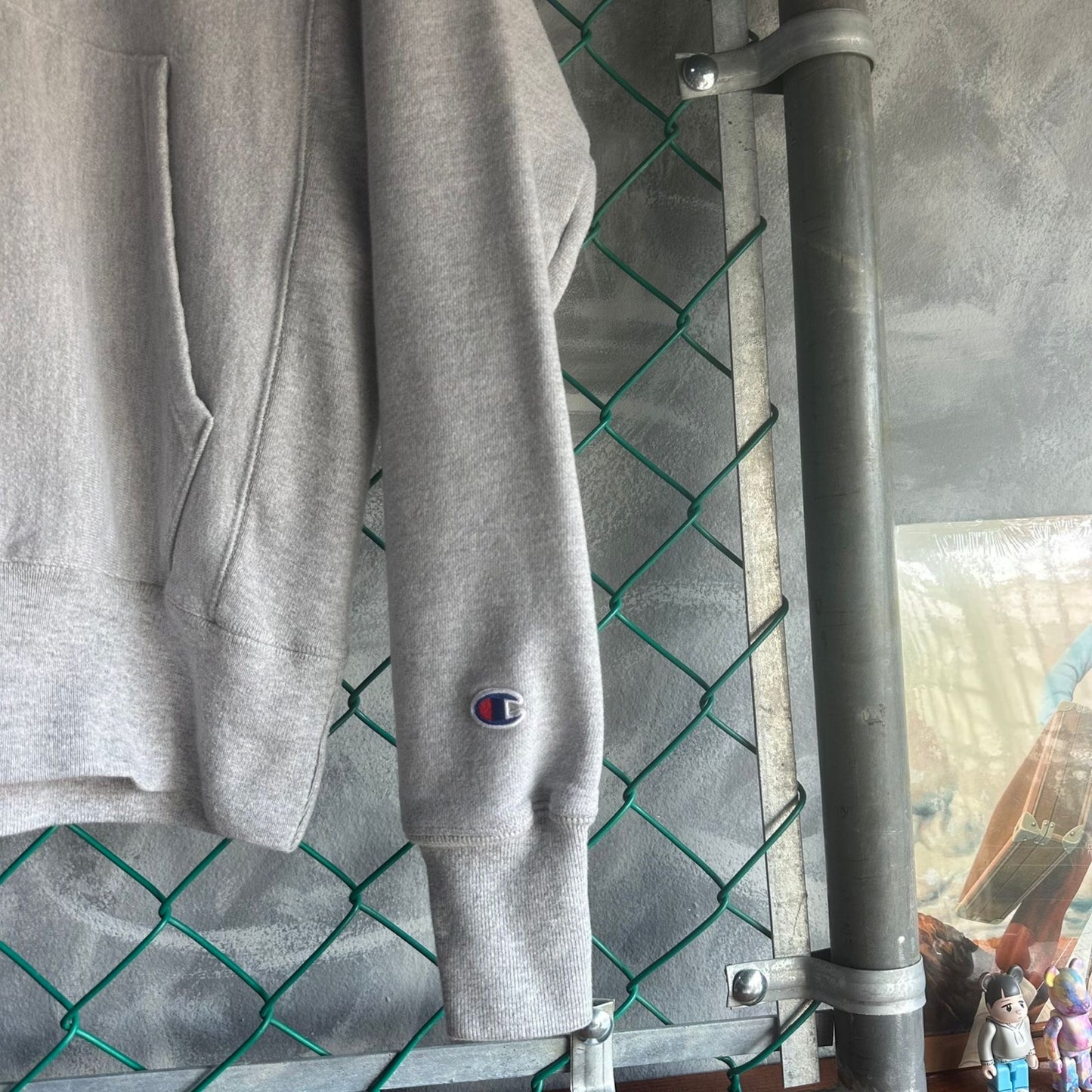 Hoodie Champion De hombre Talla S Color Gris Reverse Weave 90s Vintage