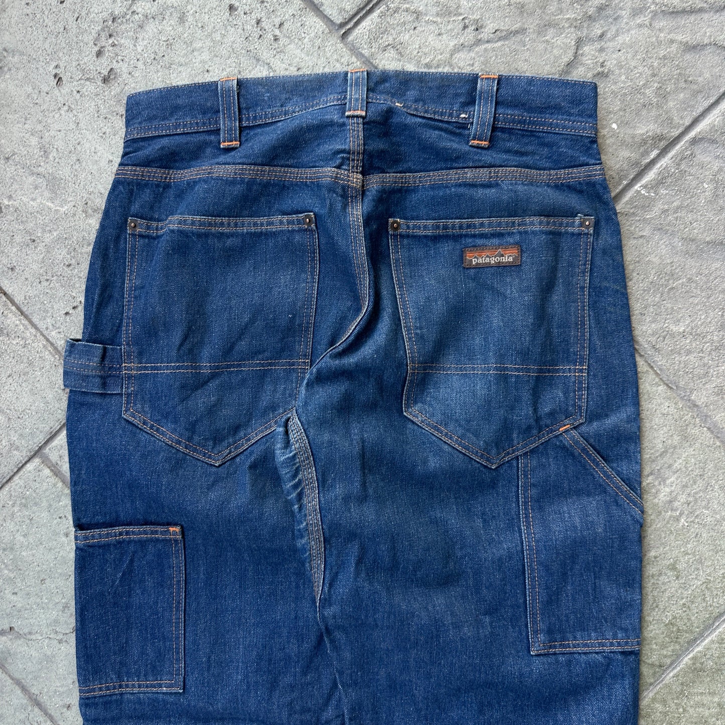 Pantalon Patagonia De Hombre Talla 31 Queda (32x32) Color Azul Doble Rodilla Carpintero Vintage