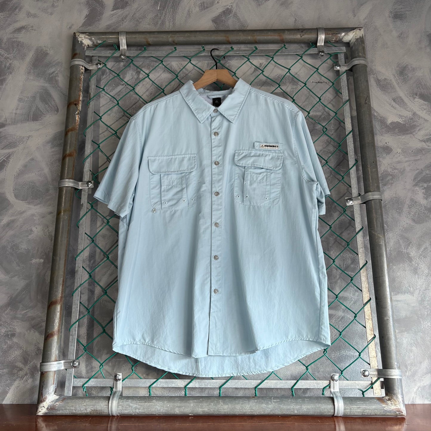 Camisa de botones Haimont Hombre XL Azul Bajo
