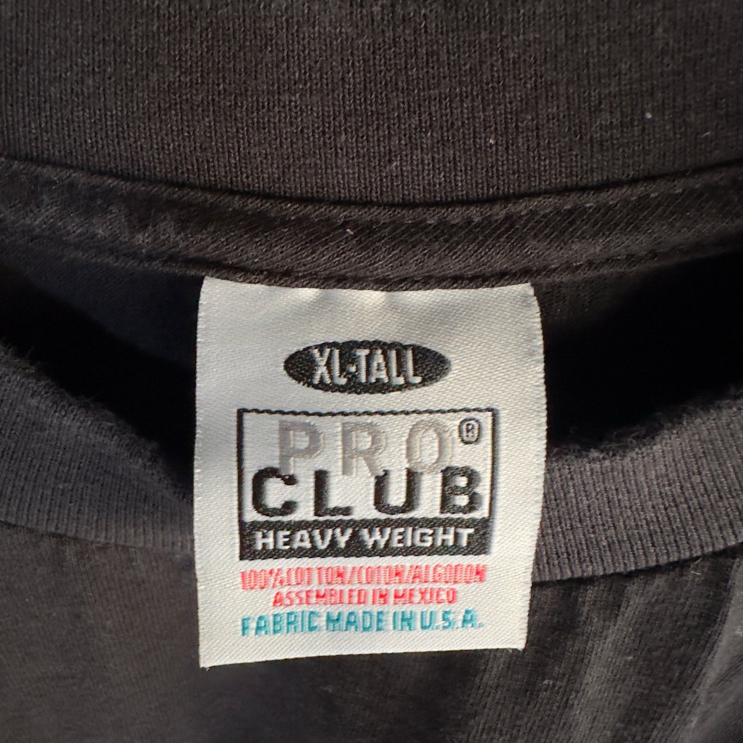 Camisa Pro Club De Hombre Talla XL Color Negra Minimalista Basica Tela Gruesa