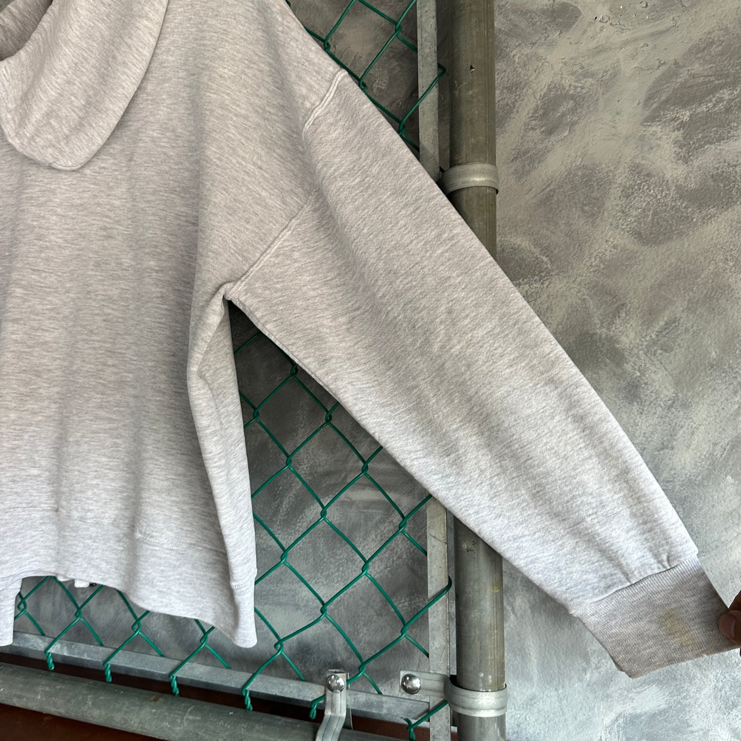 Suéter de zíper vintage RUSSELL De Hombre Talla 2XL queda a XL color Gris 90s Zip Up