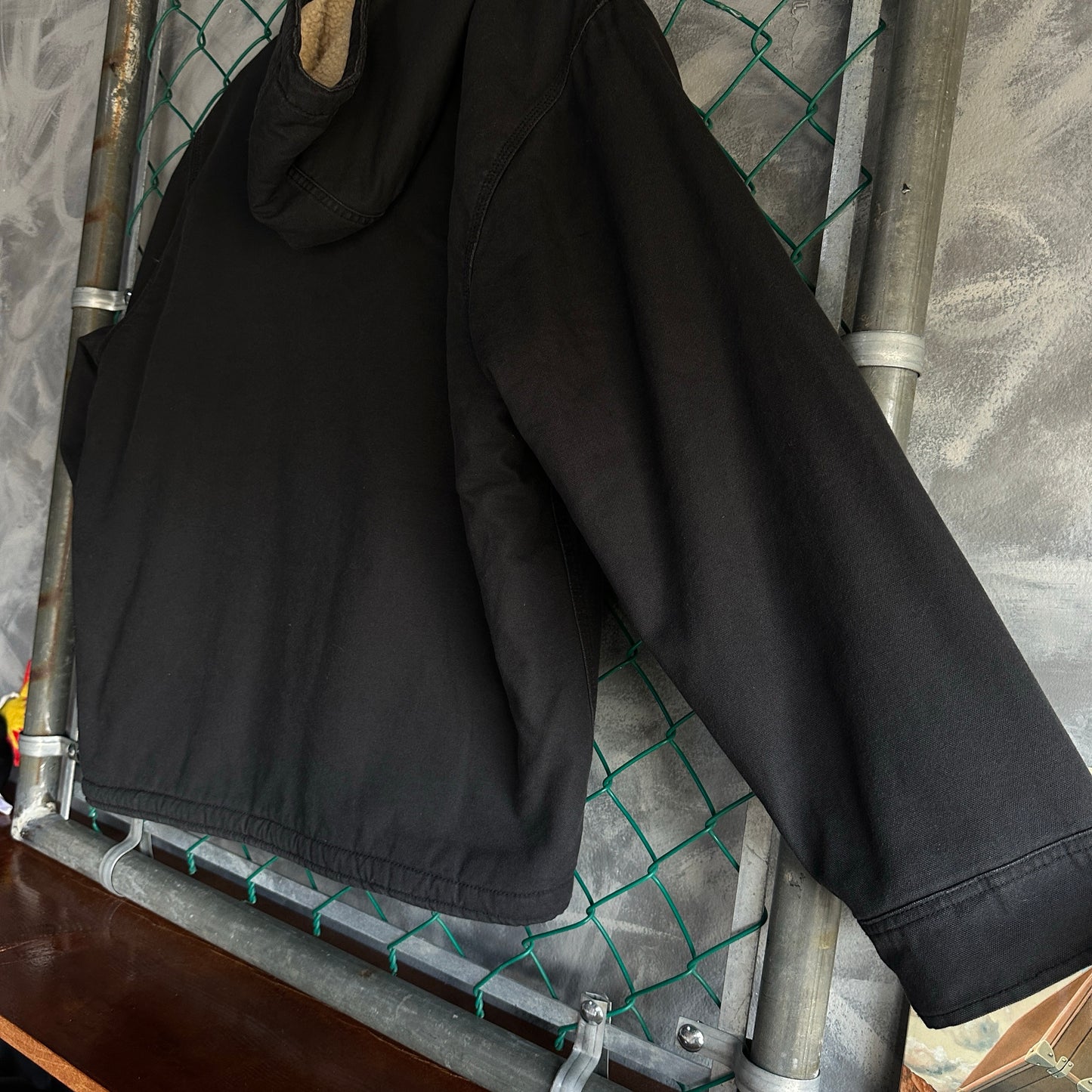 Chamarra Dickies De Hombre Talla M Color Gris Con Forro De Borrego Workear Con Gorro De Trabajo