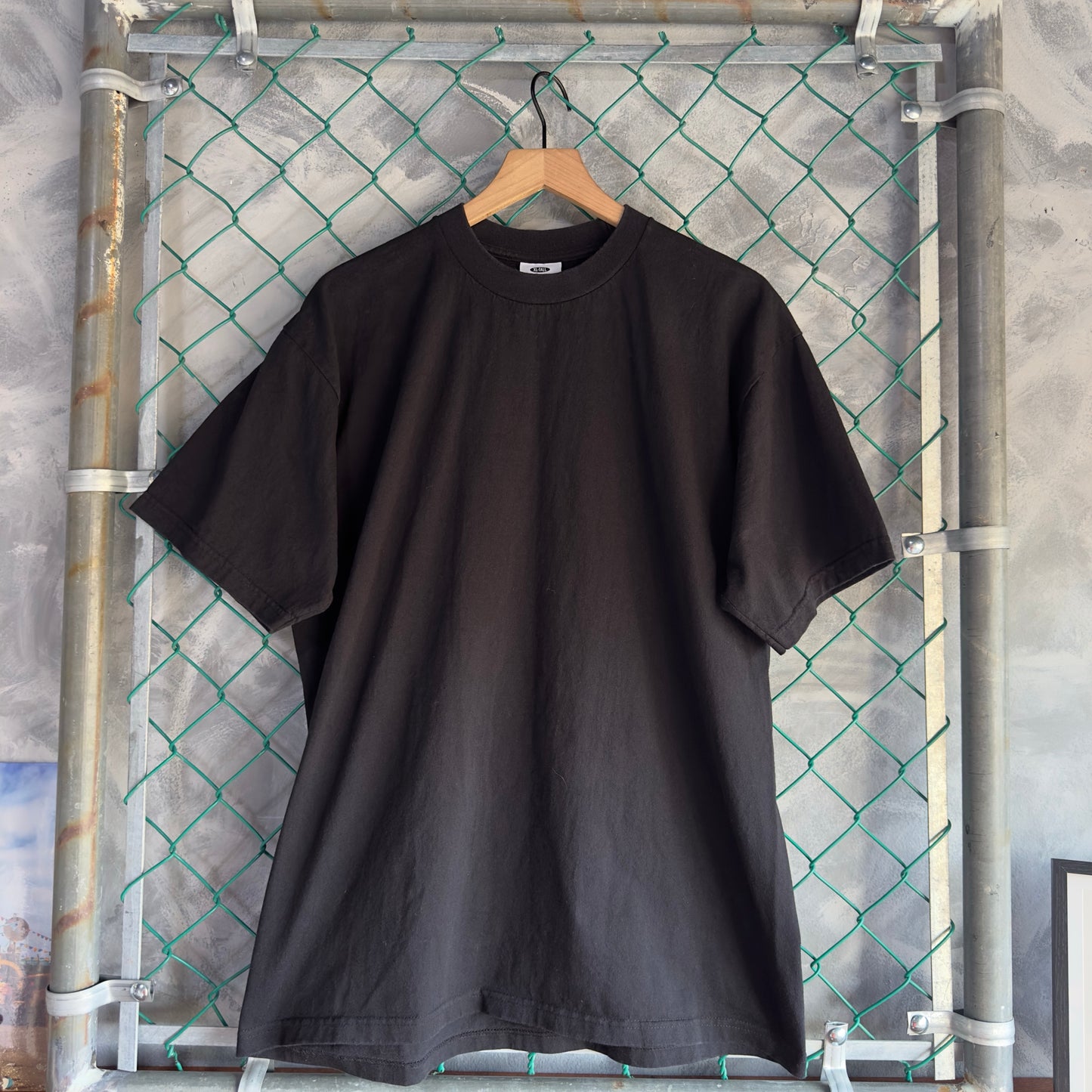 Camisa Pro Club De Hombre Talla XL Color Negra Minimalista Basica Tela Gruesa