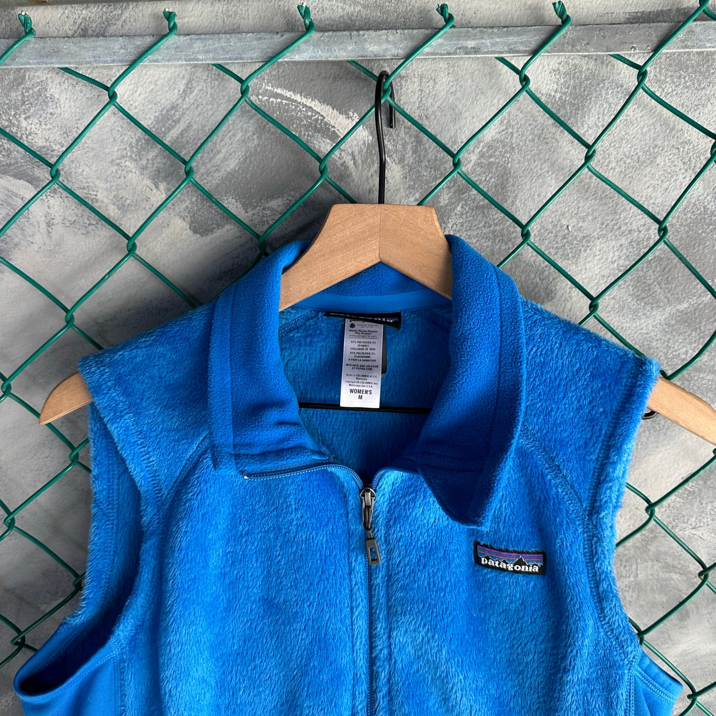 Chaleco Patagonia De mujer Talla M Color Azul De Peluche Polartec Hiking Alpinismo Senderismo