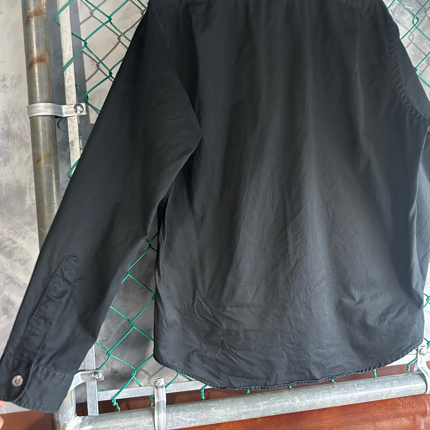 Camisa de Botones Polo Ralph Lauren De Hombre Talla L Color Negro Con Doble Bolsillo Prepy