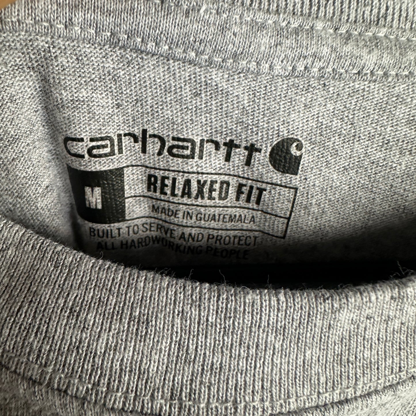 Camisa Carhartt De Hombre Talla M Color Gris Con Bolsillo Como Nueva