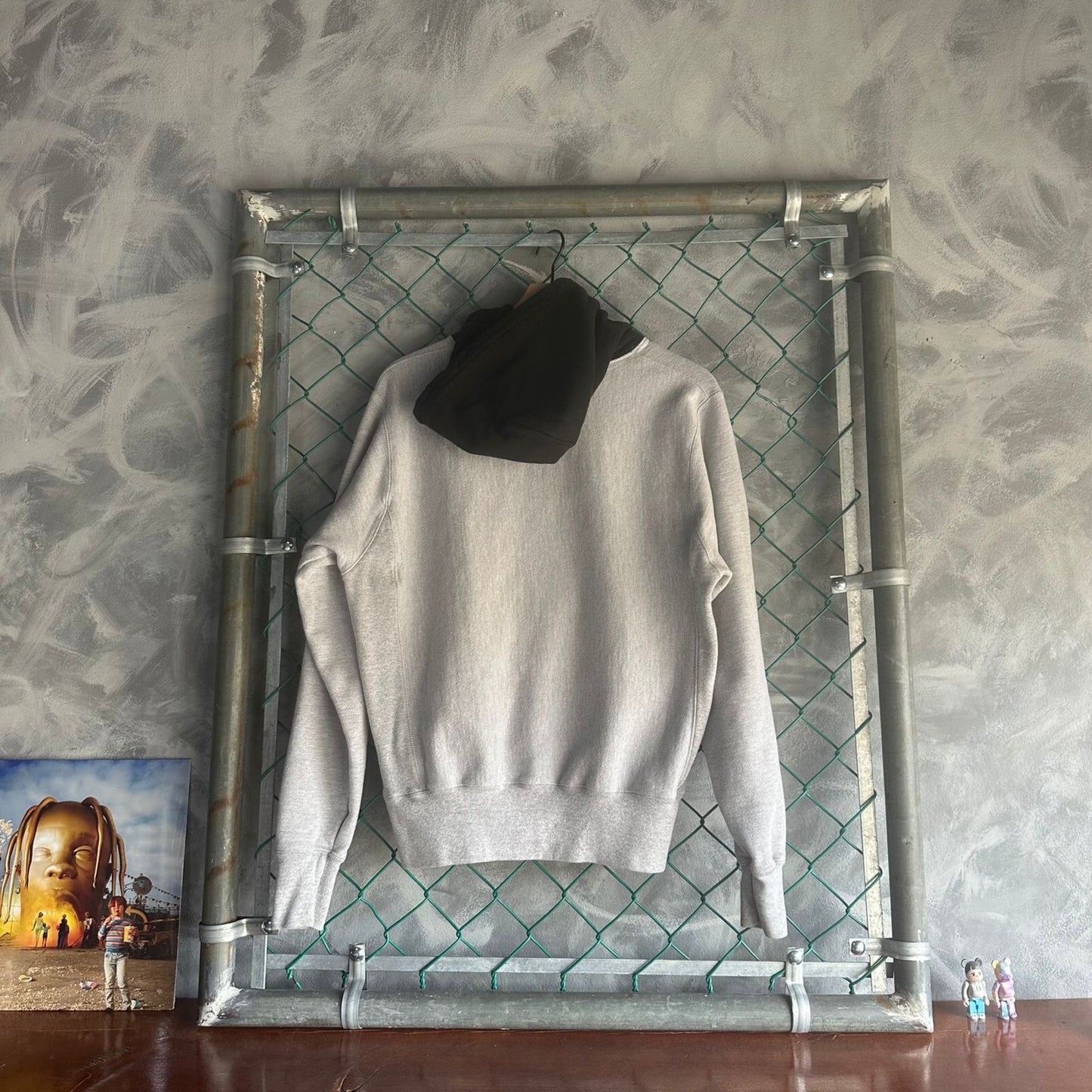 Hoodie Champion De hombre Talla S Color Gris Reverse Weave 90s Vintage