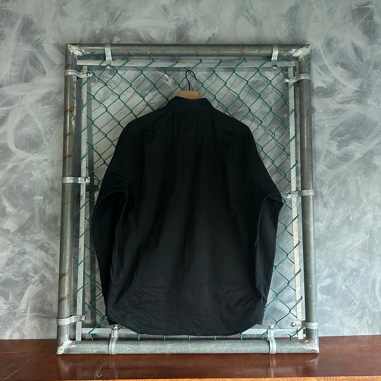 Camisa de Botones Polo Ralph Lauren De Hombre Talla L Color Negro Con Doble Bolsillo Prepy