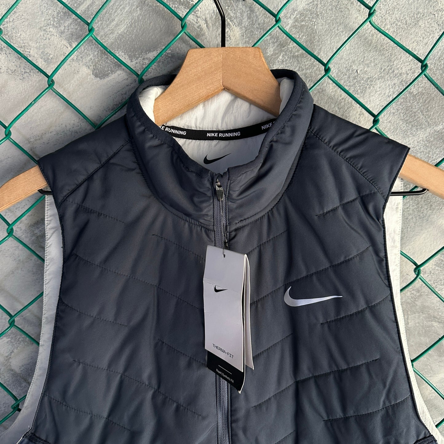 Chaleco Nike De Hombre Talla M Color Azul Therma Fit Nuevo Con Etiquetas