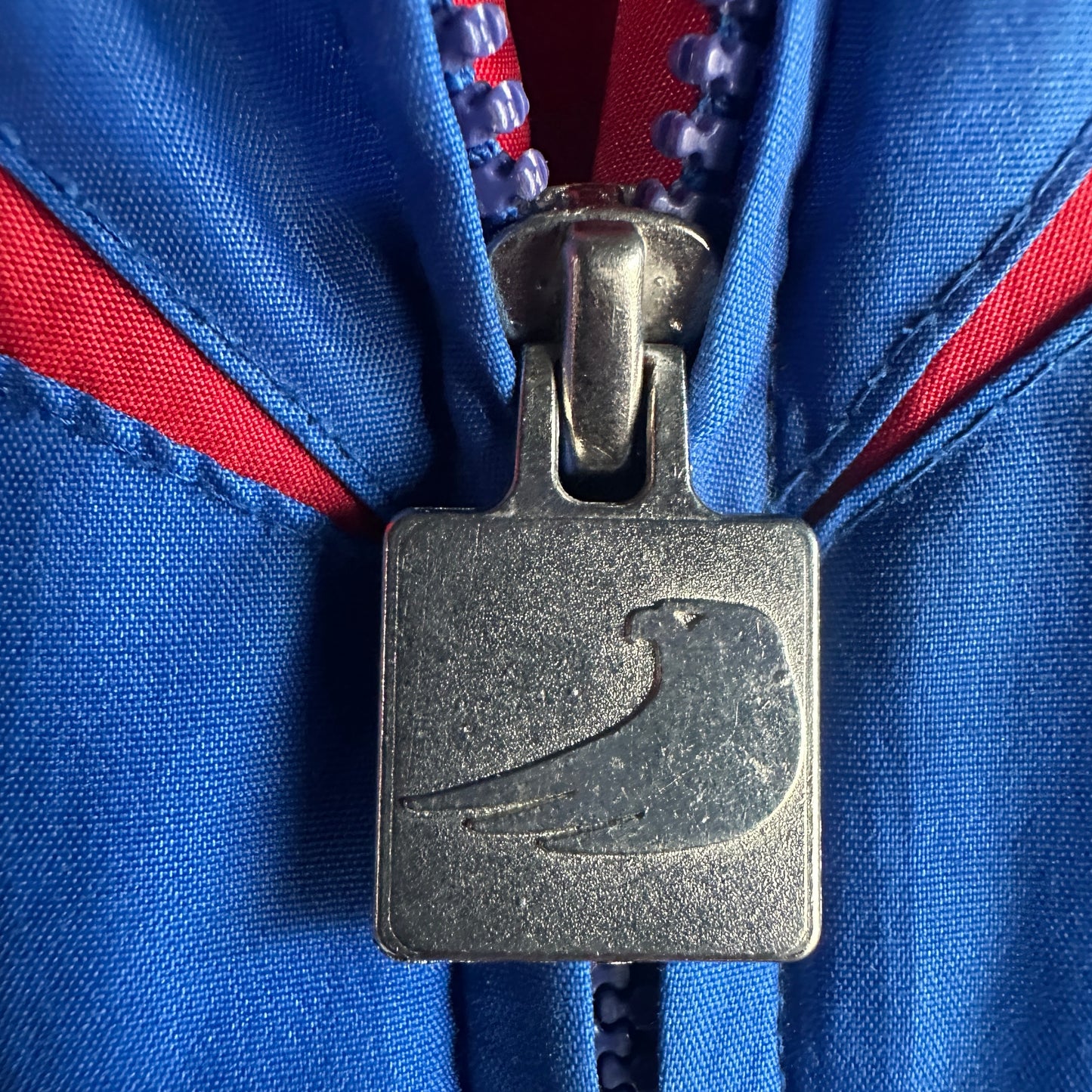Chamarra Vintage De Hockey NY Rangers Chalk Line De Hombre Talla Xl Color Azul Rojo Con Ziper 80s