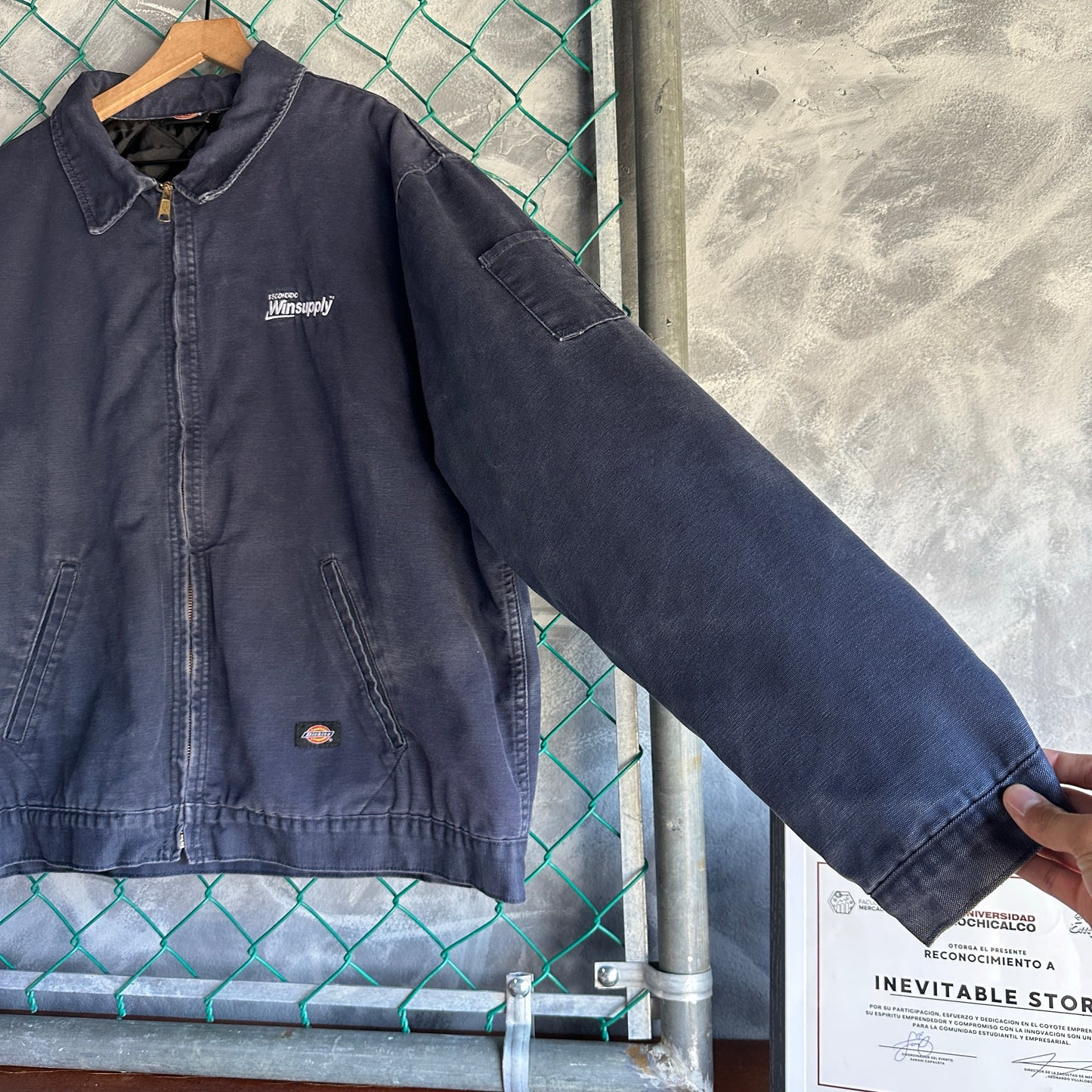 Chamarra Dickies De Hombre Talla Xl Color Azul Marino Detroit Workwear