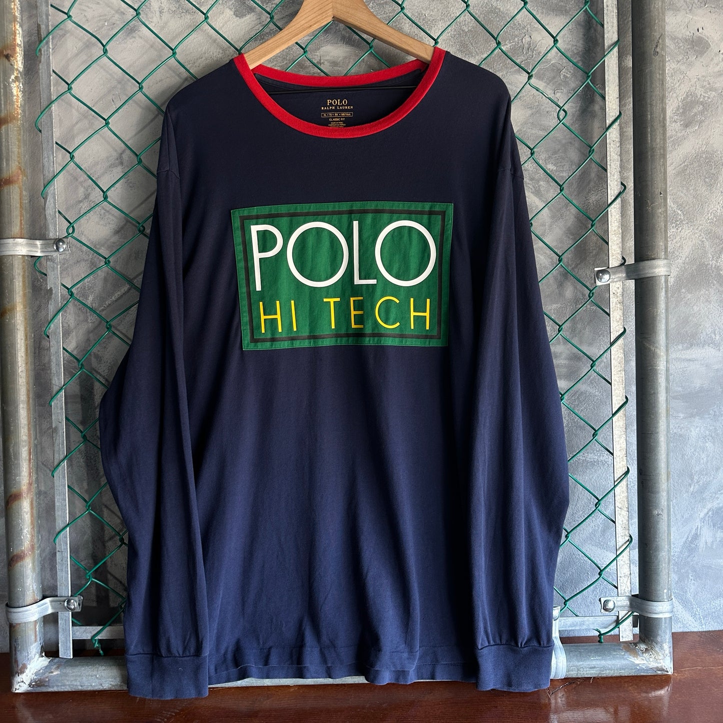 Camisa Polo Ralph Lauren De Hombre Talla Xl Color Azul Marino Lofi Manga Larga