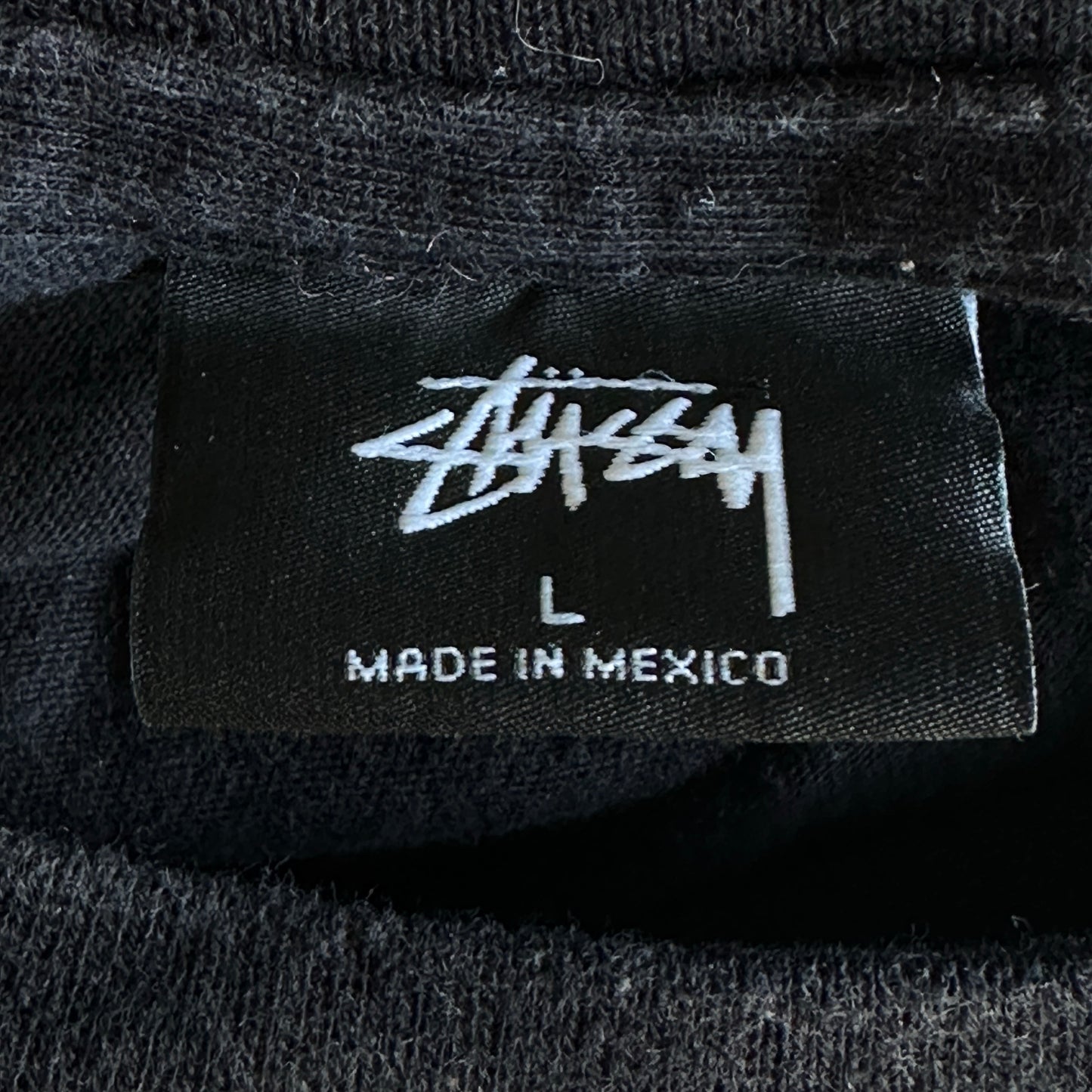 Camisa Stussy De Hombre Talla L Color Negro Manga Larga