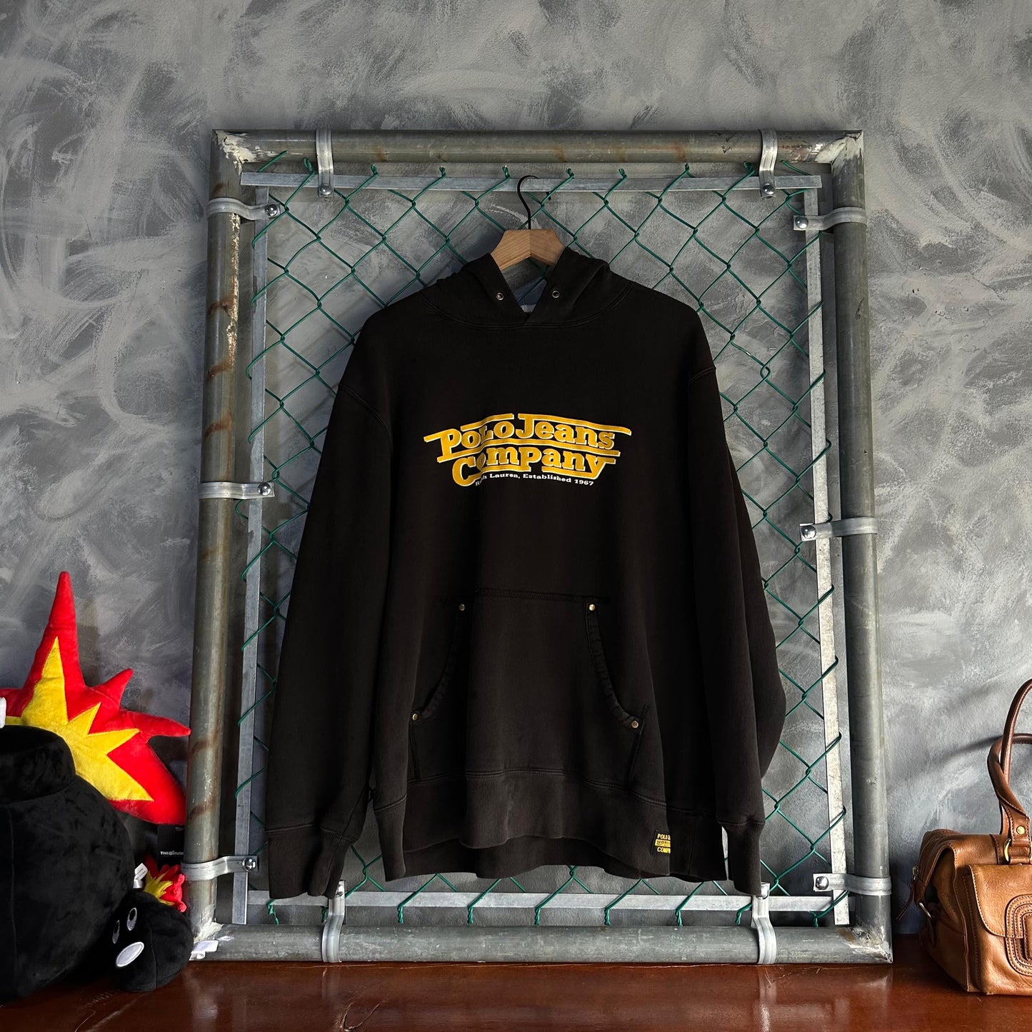 Hoodie Polo Ralph Lauren De Hombre Talla L Color Negro Con Forro Por Dentro Tela Pesada Polo Jeans