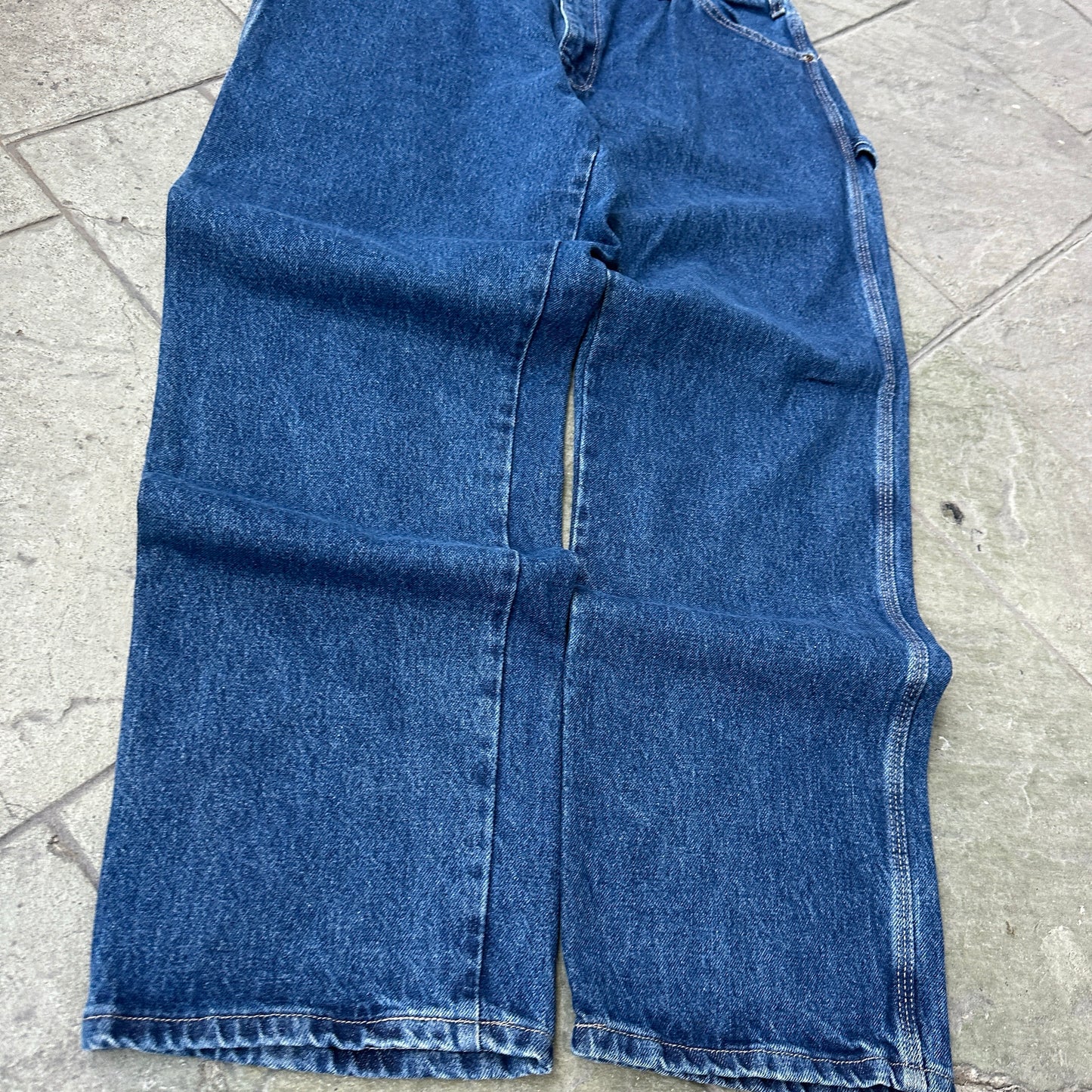 Pantalon Dickies De Hombre Talla 38x32 Color Azul Corte Relajado Estilo Carpintero Nuevo