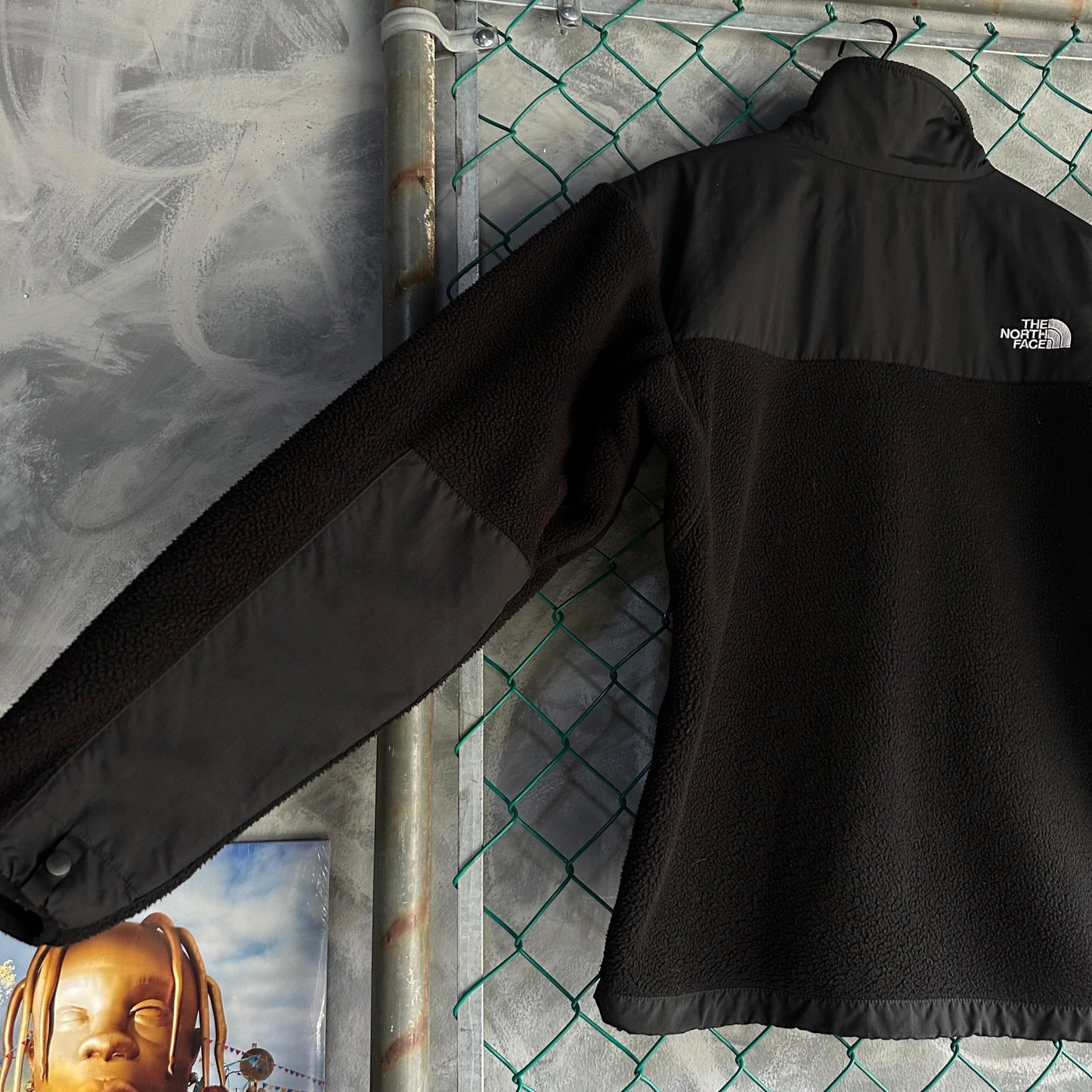 Chamarra North Face De Hombre Talla S Color Negro PolarTec Sin detalles con ziper y sin gorro TNF