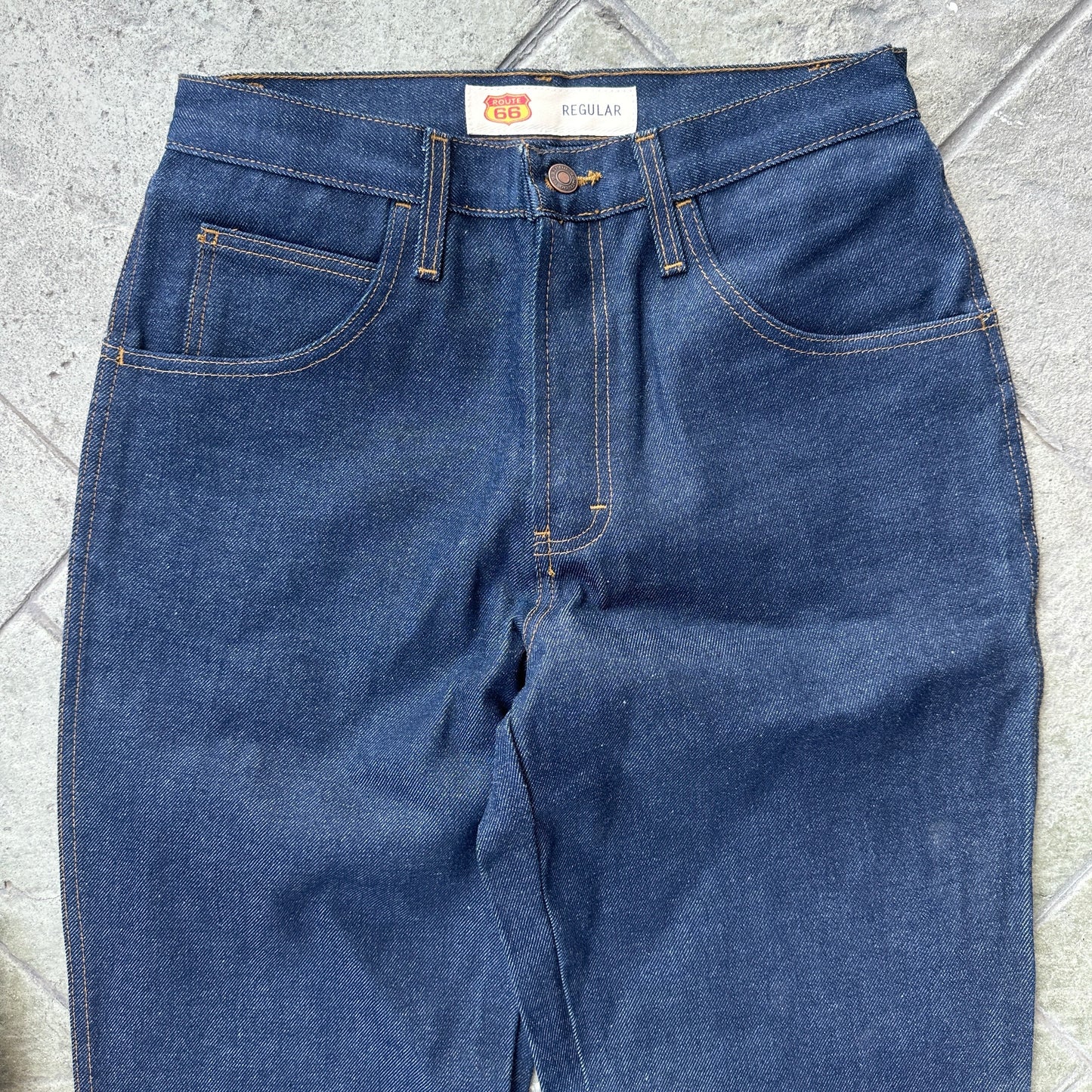 Pantalon Route 66 De Hombre Talla 30x32 Color Azul Indigo Baggy Relajado
