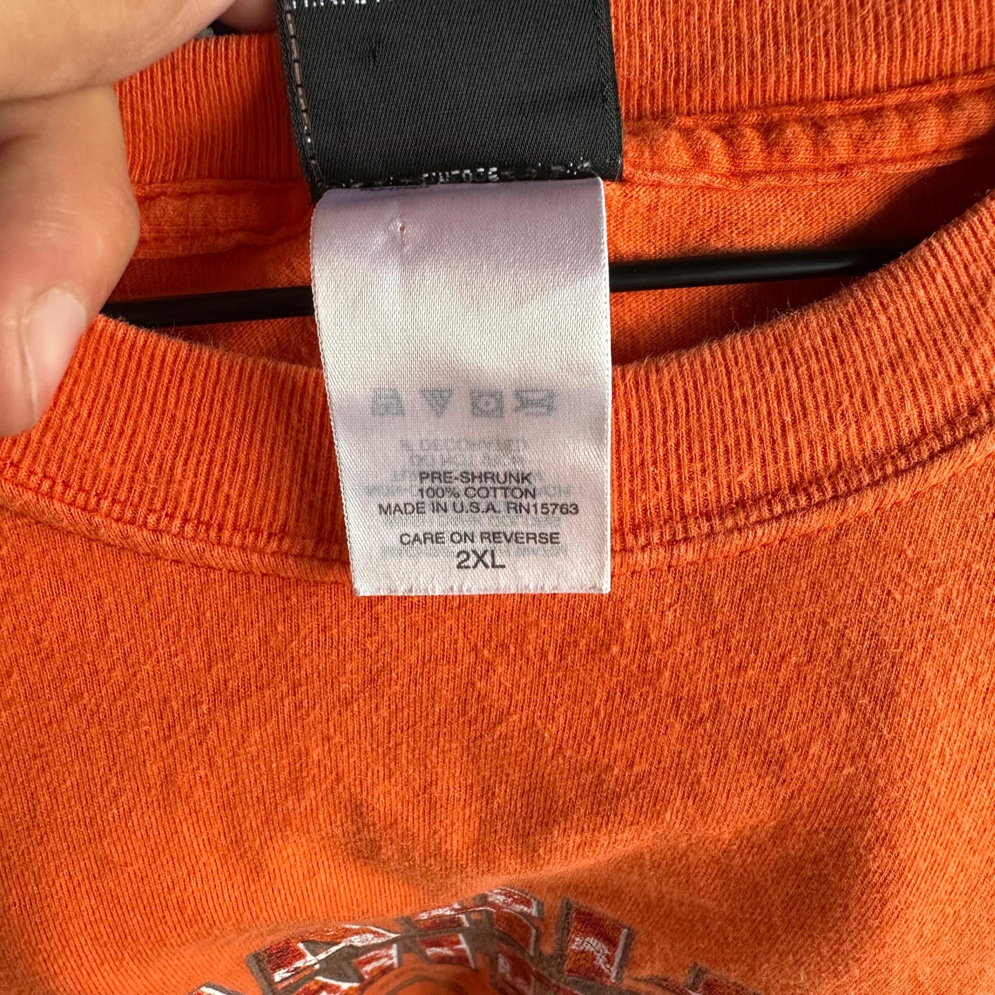 Camisa Harley Davidson De Hombre Talla 2XL Color Naranja De Los Cabos estilo Motociclista Oversize